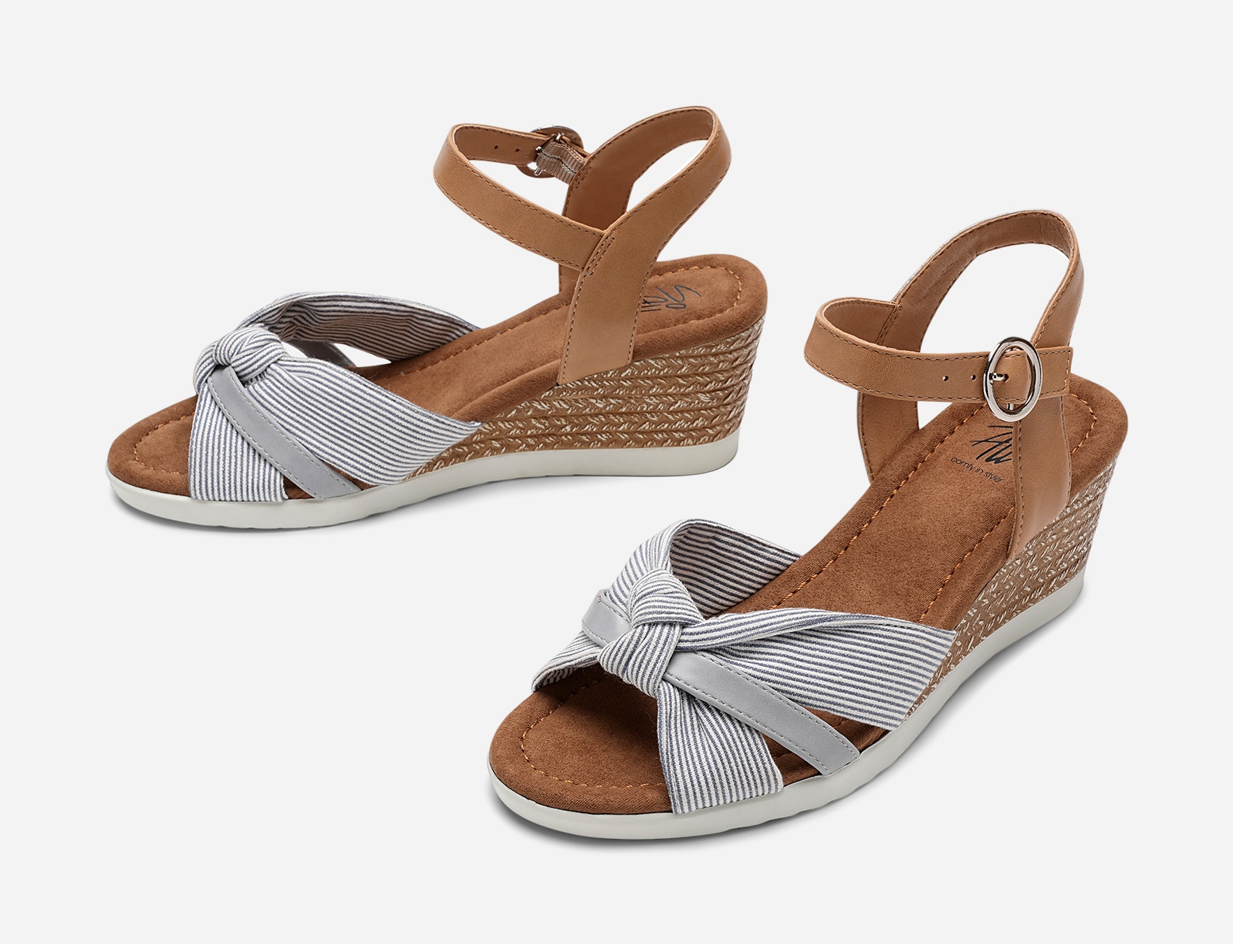 SO ALL, Sandalett med reimer Blå