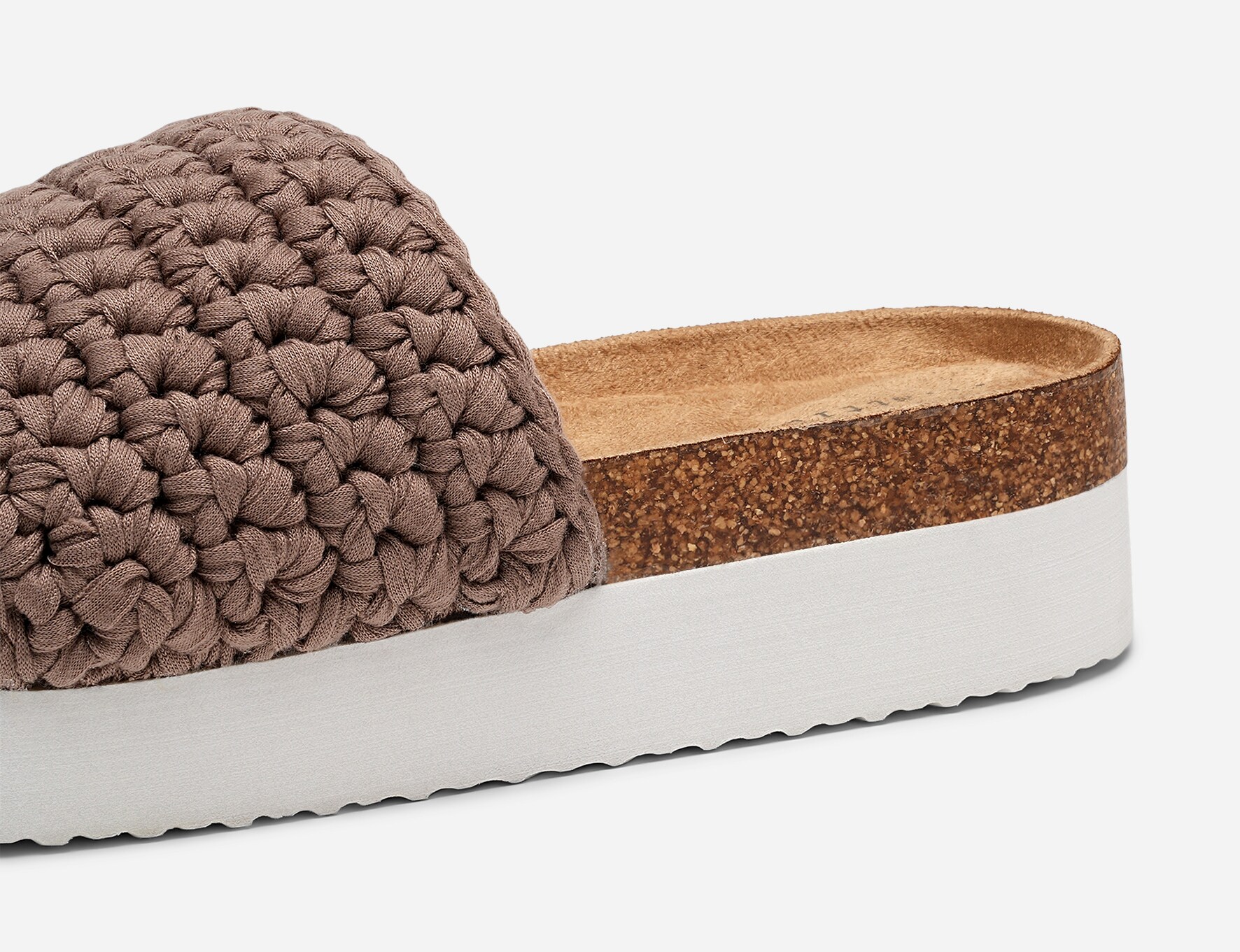 ATTITUDE, Sandal med platåsåle Brun