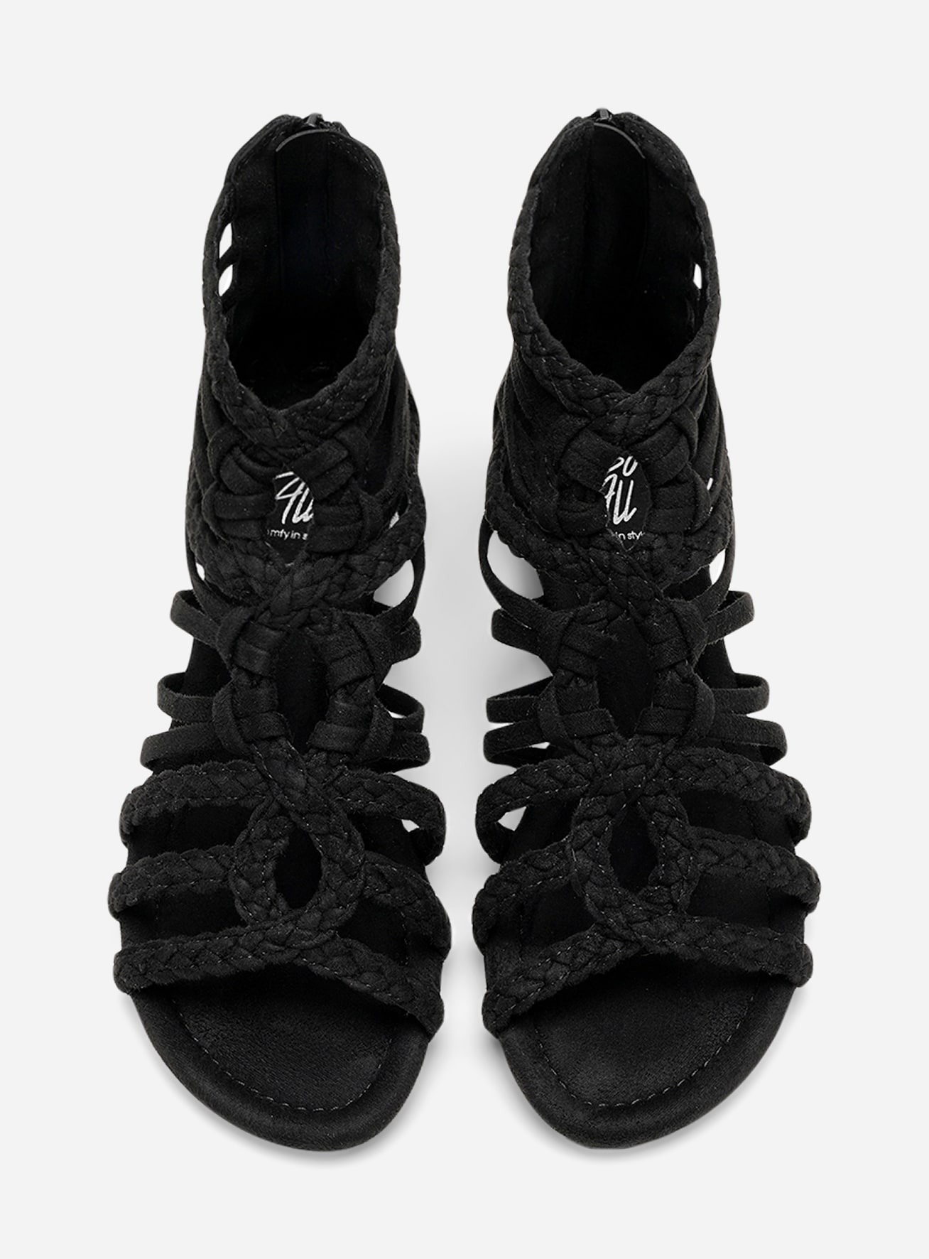 SO ALL, Sandal med reimer Sort