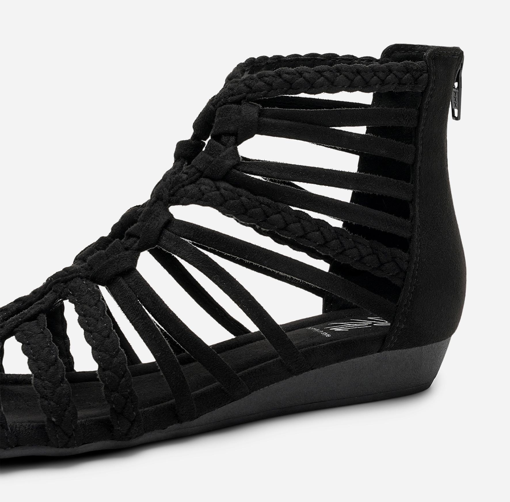 SO ALL, Sandal med reimer Sort