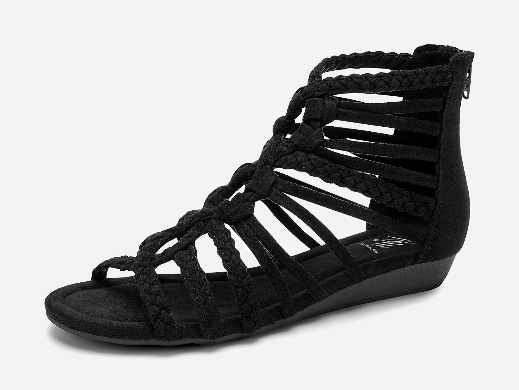 SO ALL, Sandal med reimer Sort