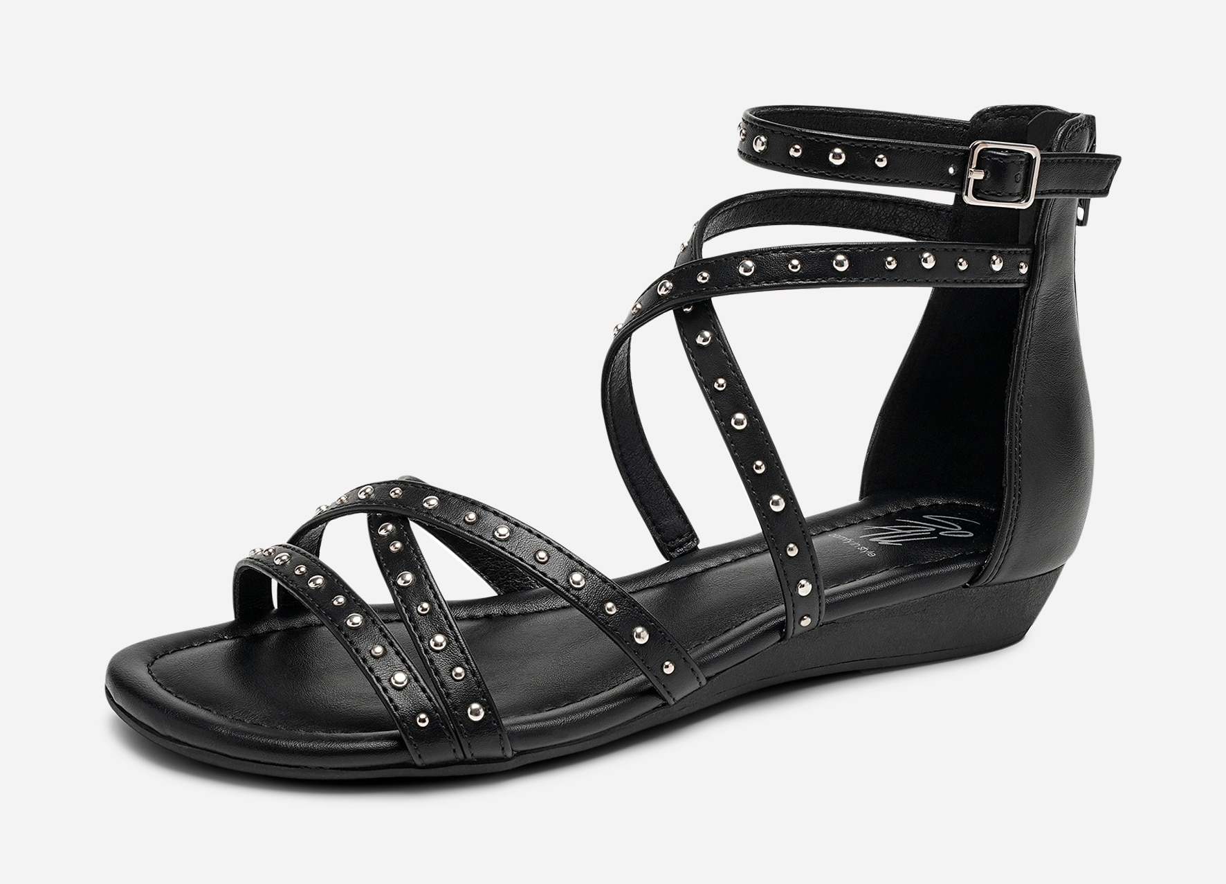 SO ALL, Sandal med reimer Sort