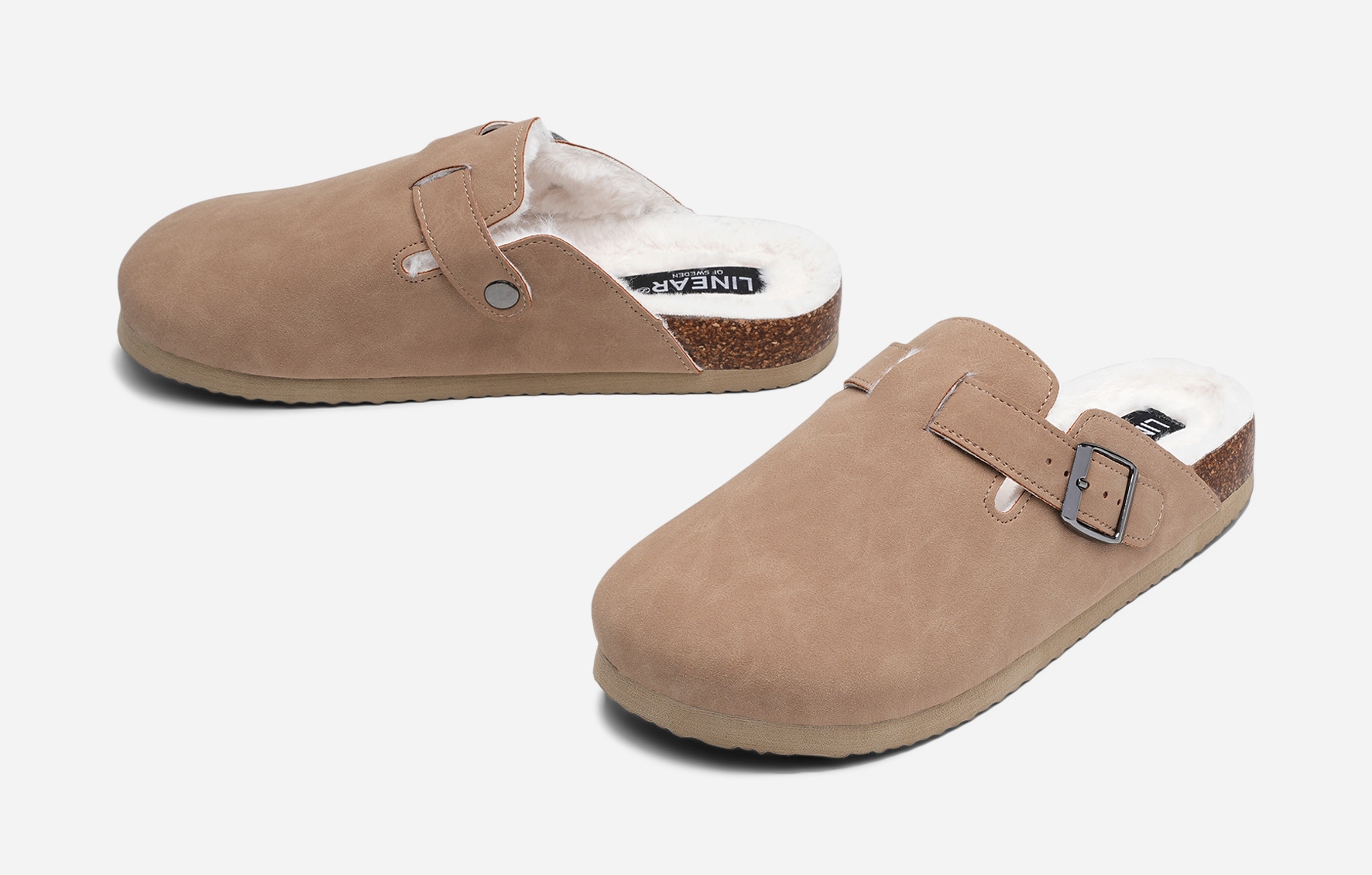 LINEAR, Tøfler Beige