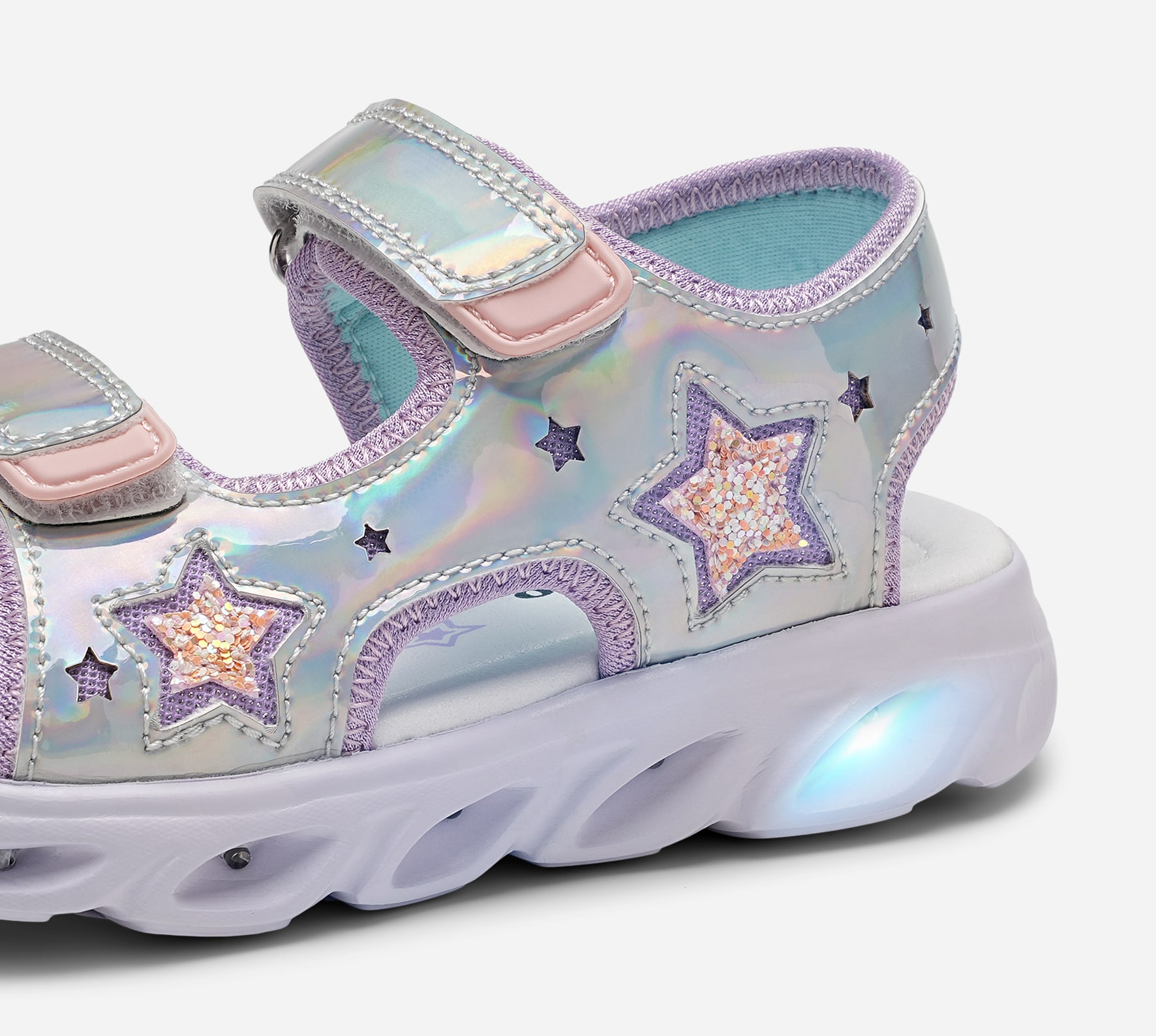 DINSKO, Blinkende sandal Metall