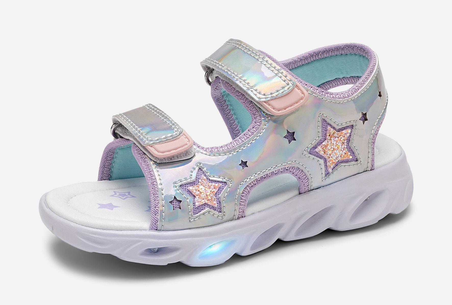DINSKO, Blinkende sandal Metall