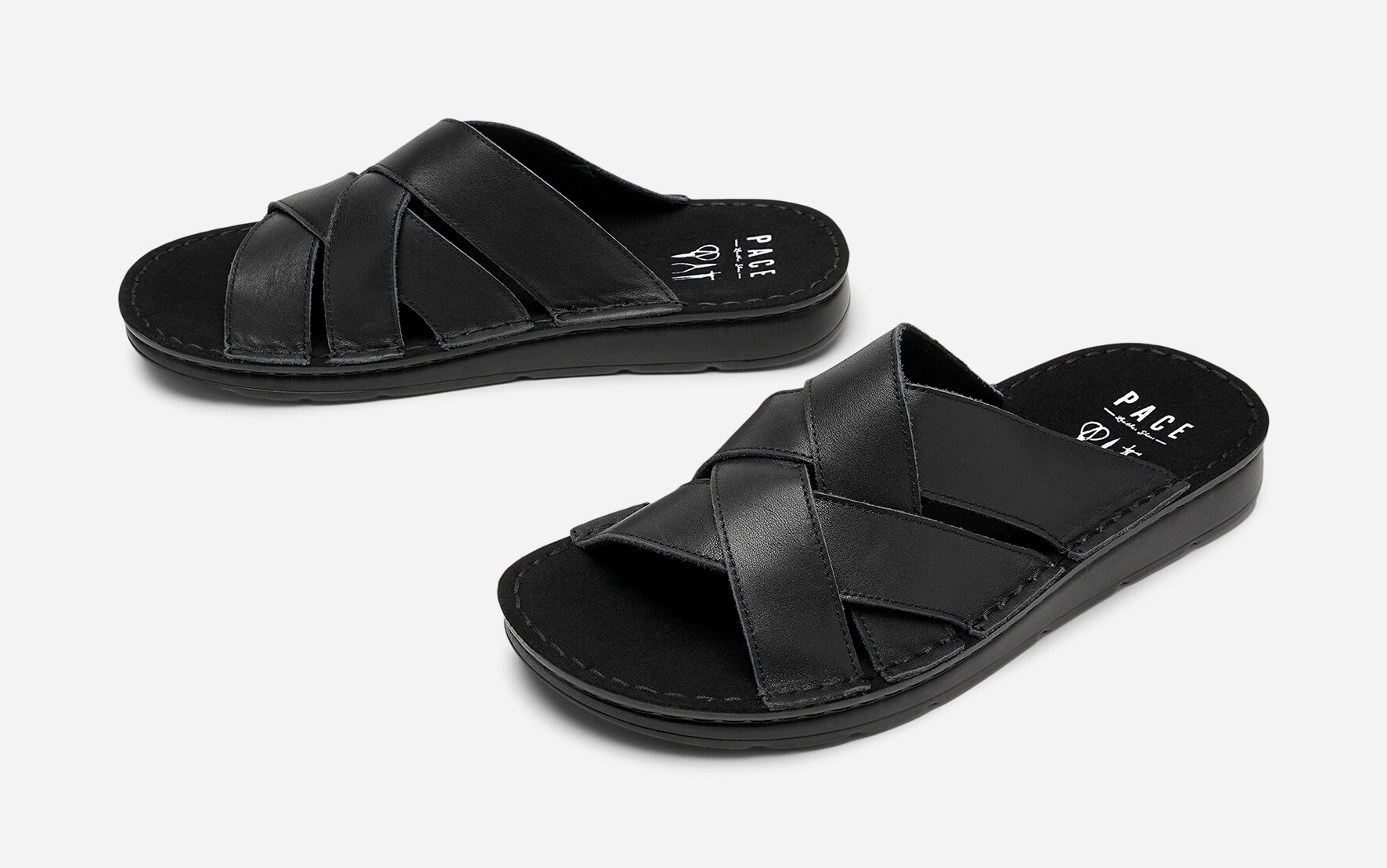 PACE, Sandal med reimer Sort