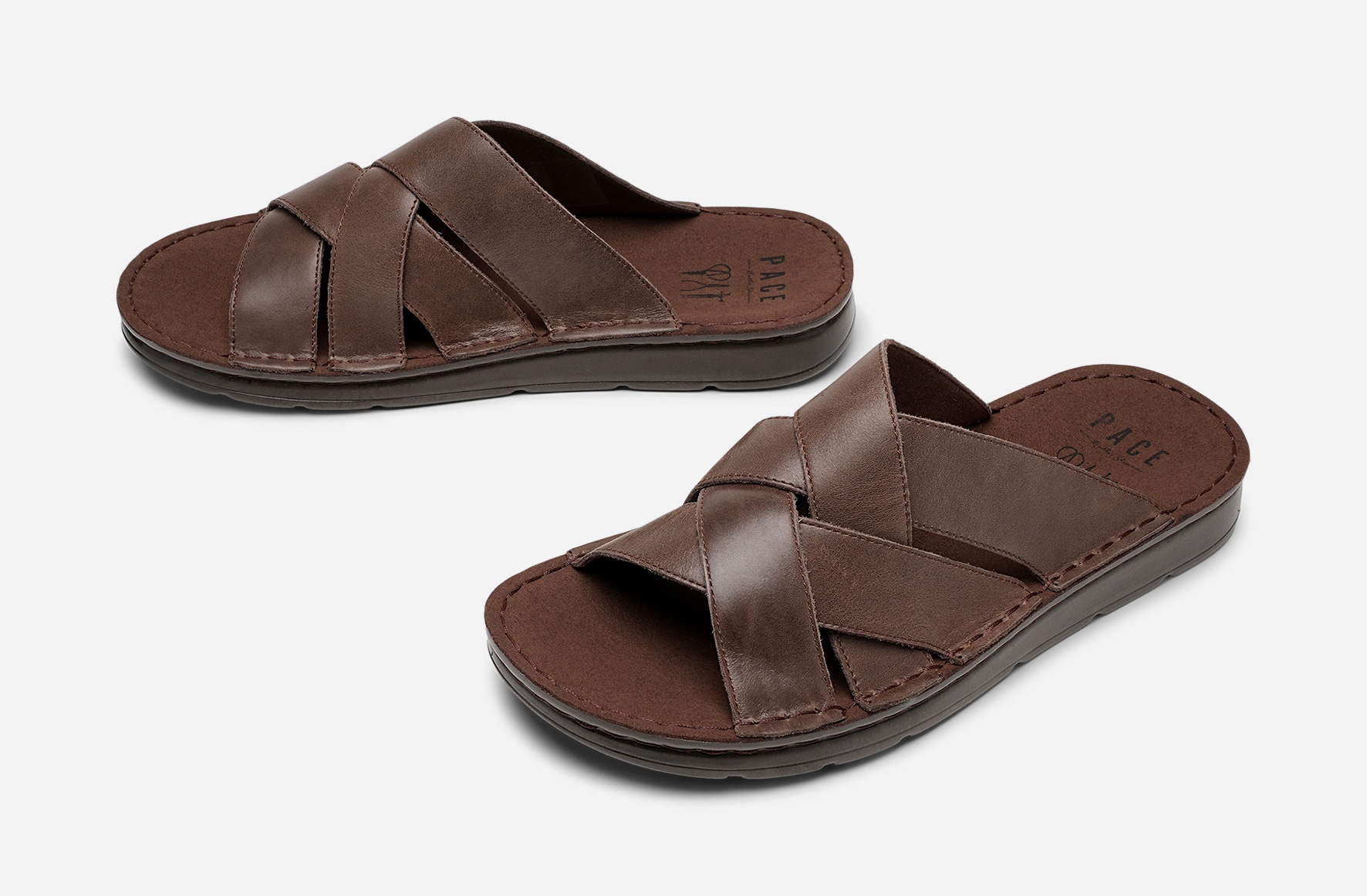 PACE, Sandal med reimer Brun