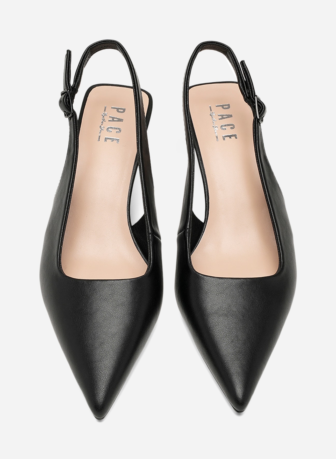 PACE, Pumps med slingback Sort