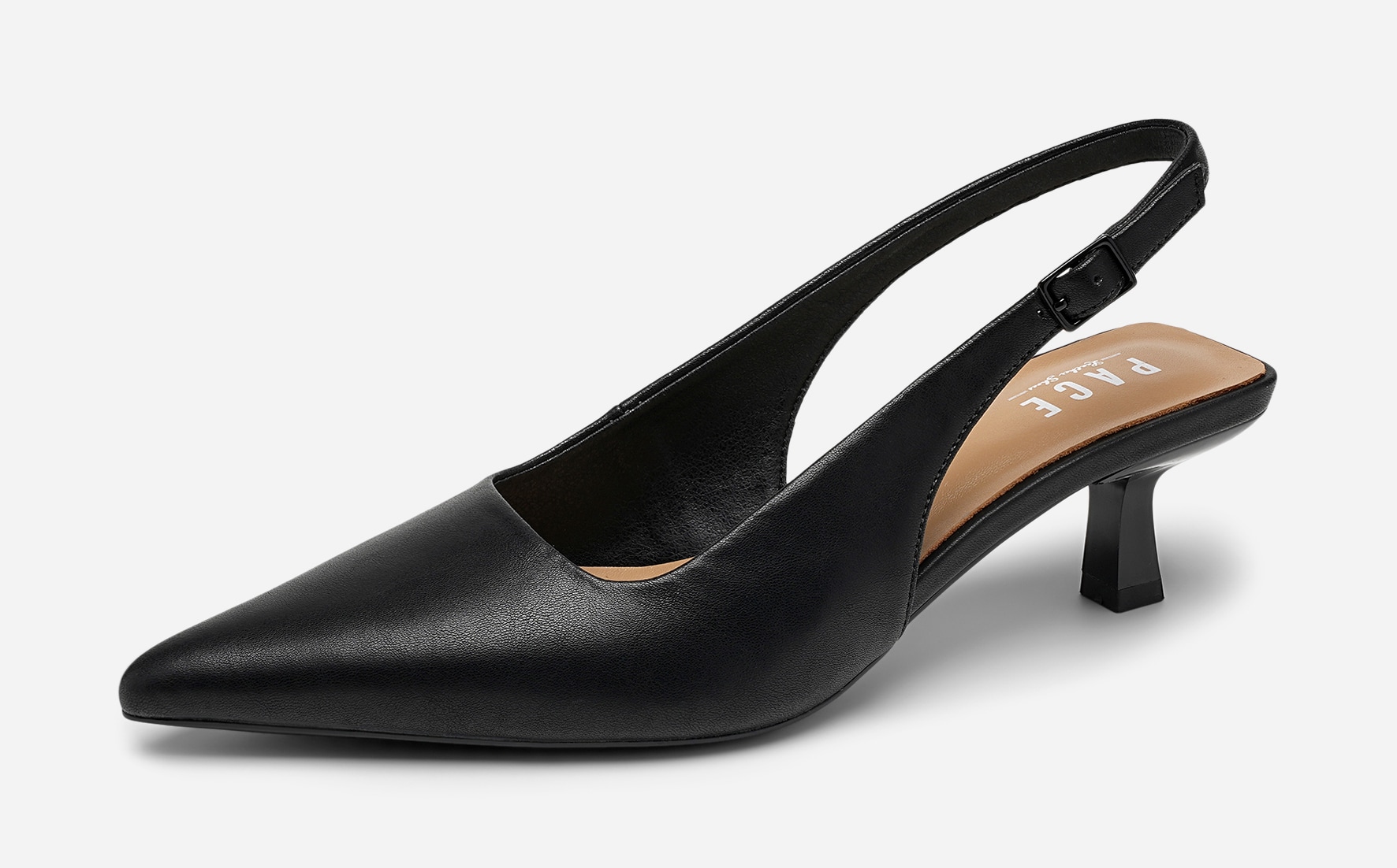 PACE, Pumps med slingback Sort