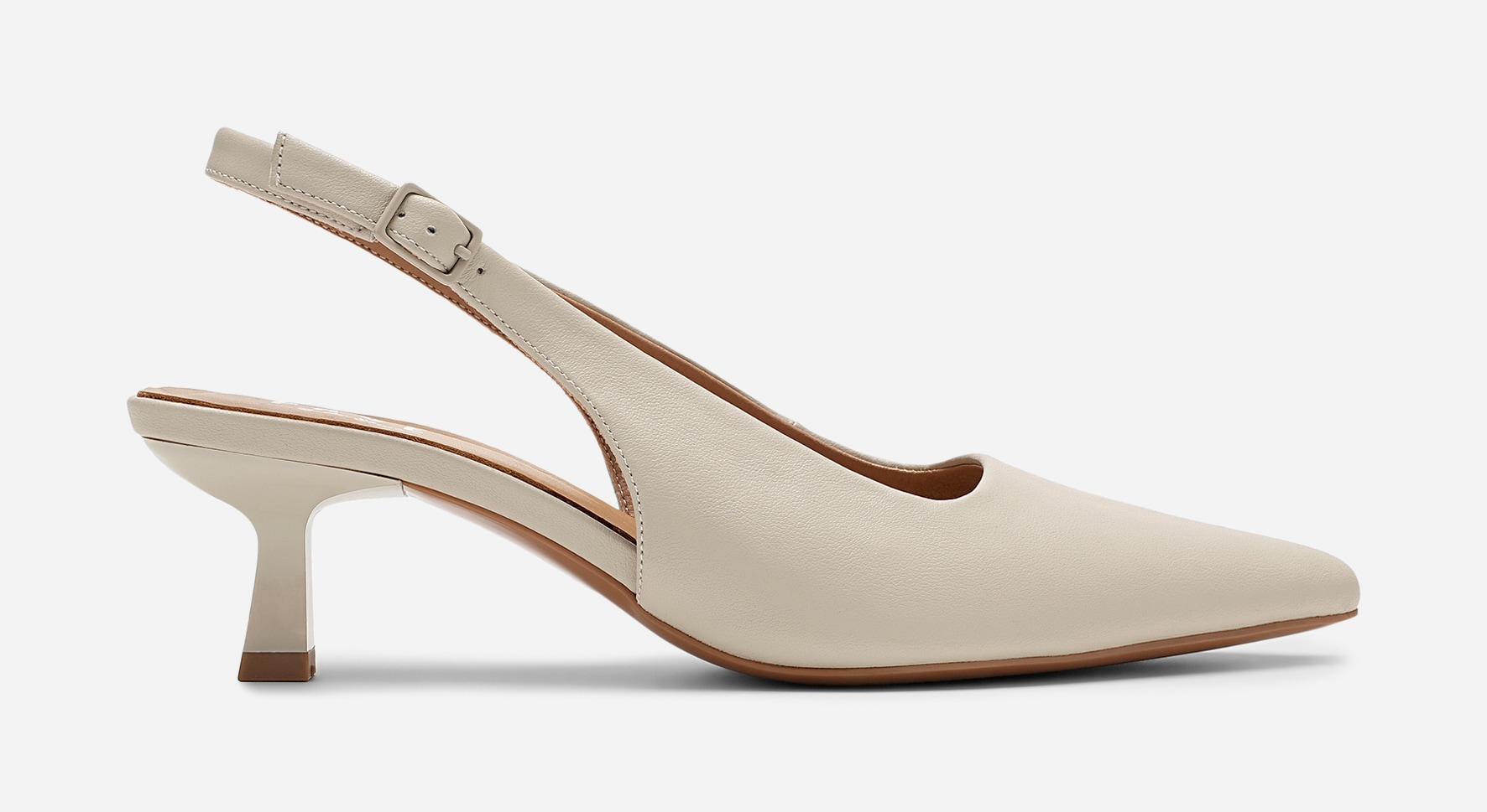 PACE, Pumps med slingback Beige