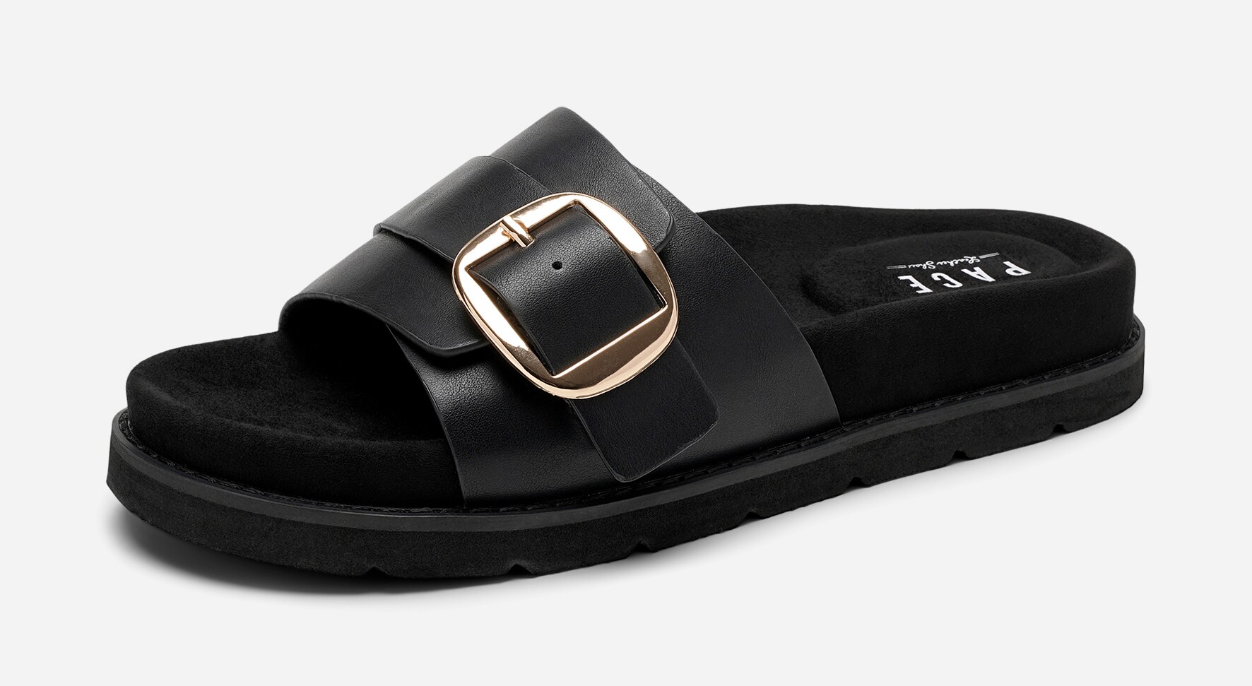 PACE, Sandal med spenne Sort