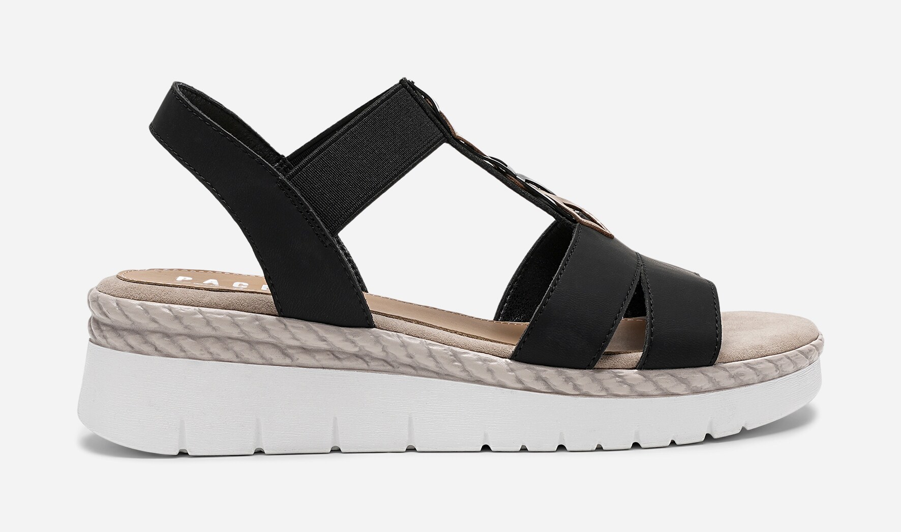 PACE, Sandal med reimer Sort