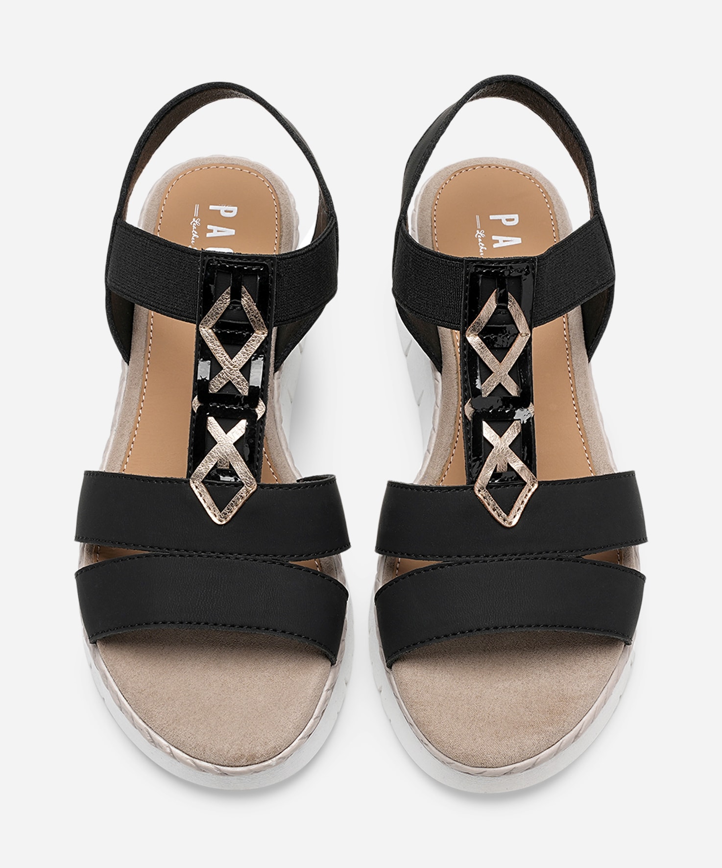 PACE, Sandal med reimer Sort