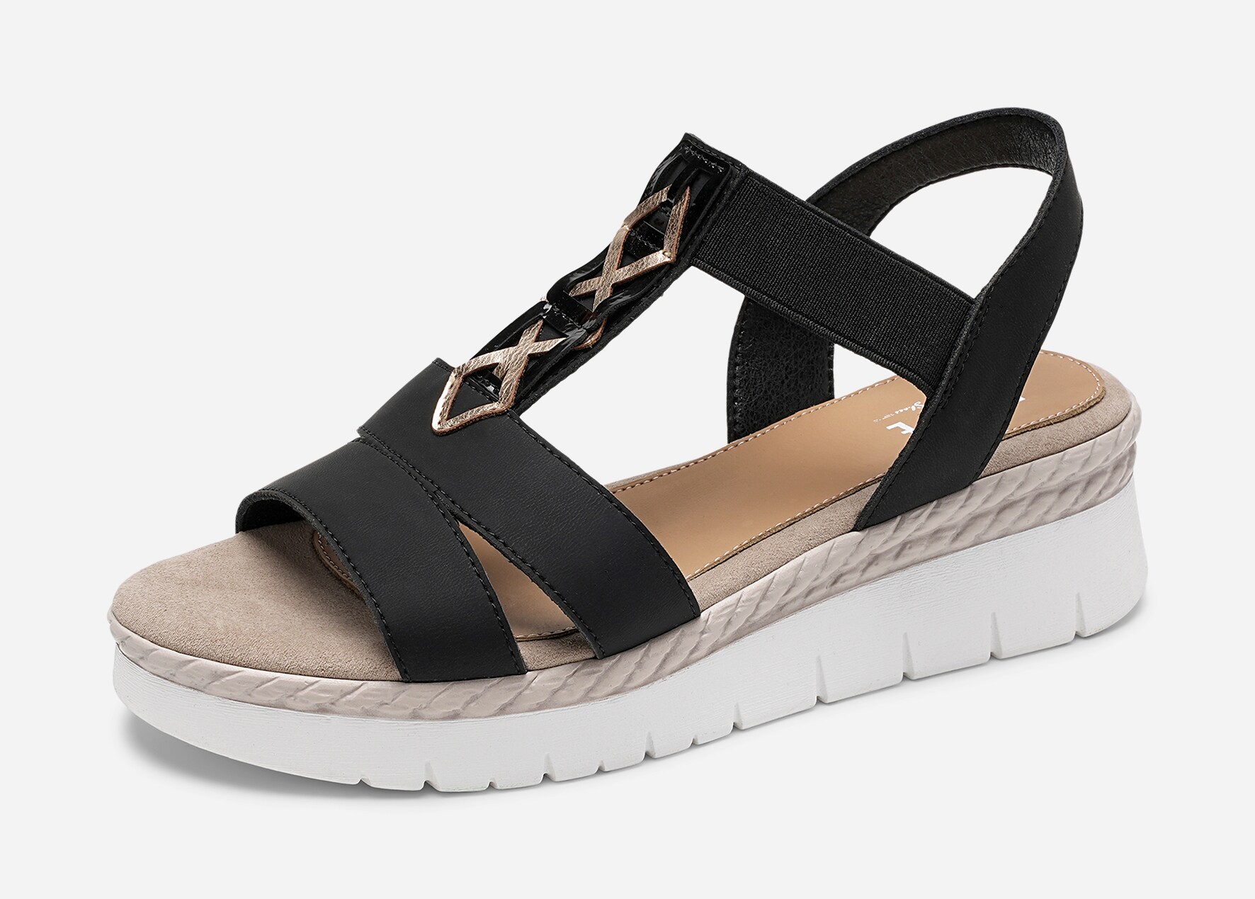 PACE, Sandal med reimer Sort