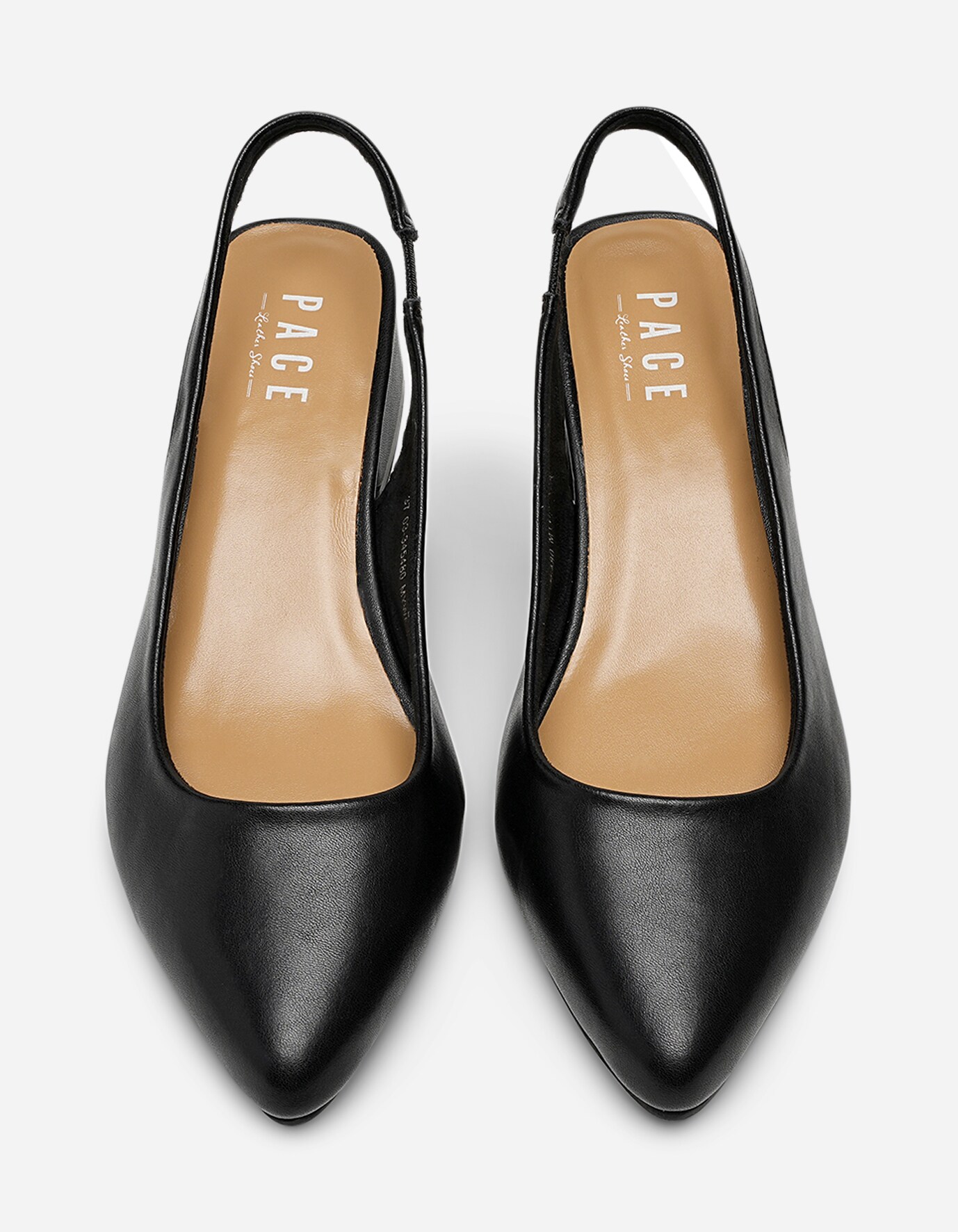 PACE, Pumps med slingback Sort