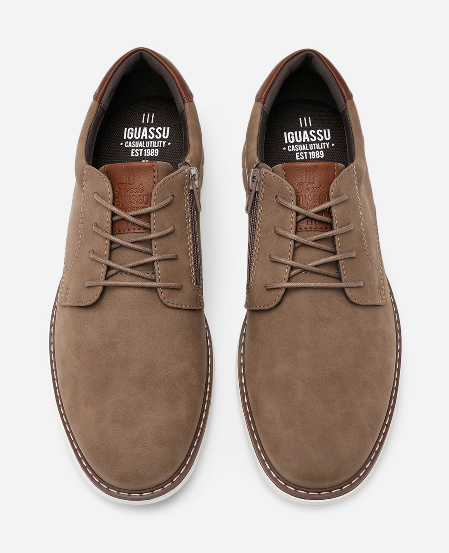 IGUASSU, Snøresko Beige