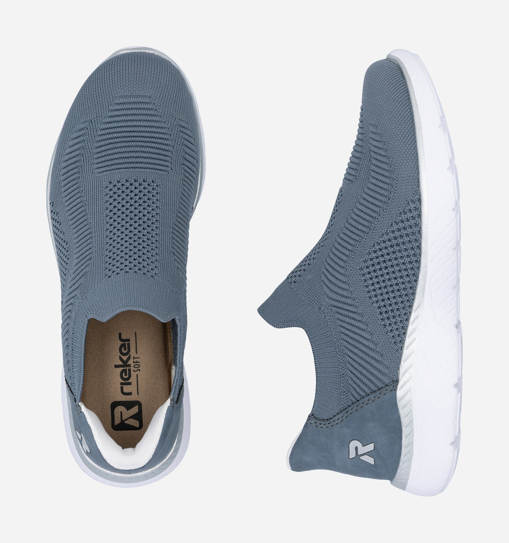 RIEKER, Sock sneakers Blå