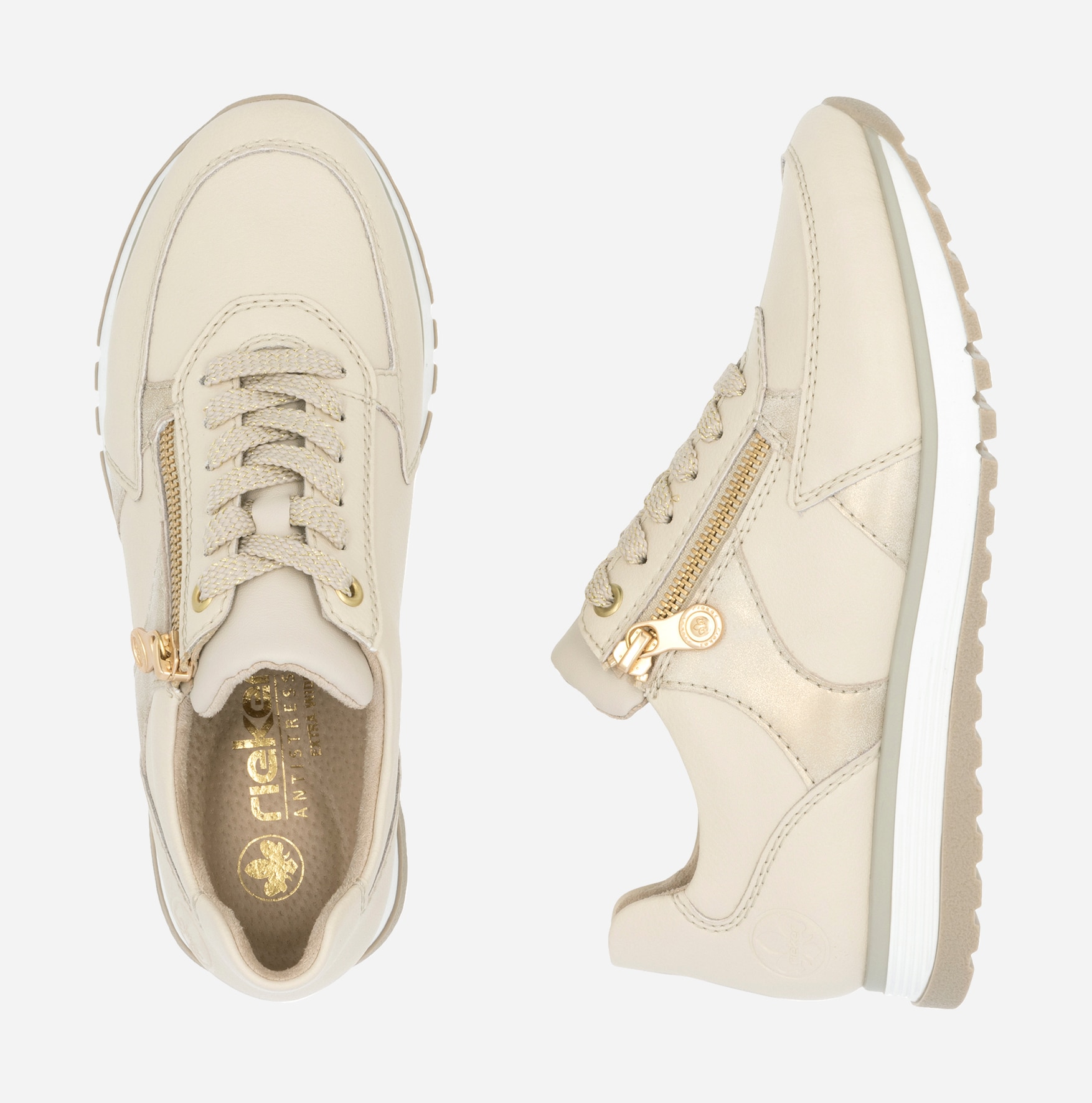 RIEKER, Sneakers Beige