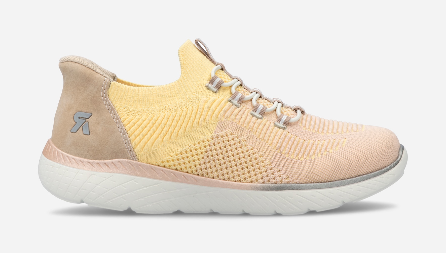 RIEKER, Sock sneakers Gul