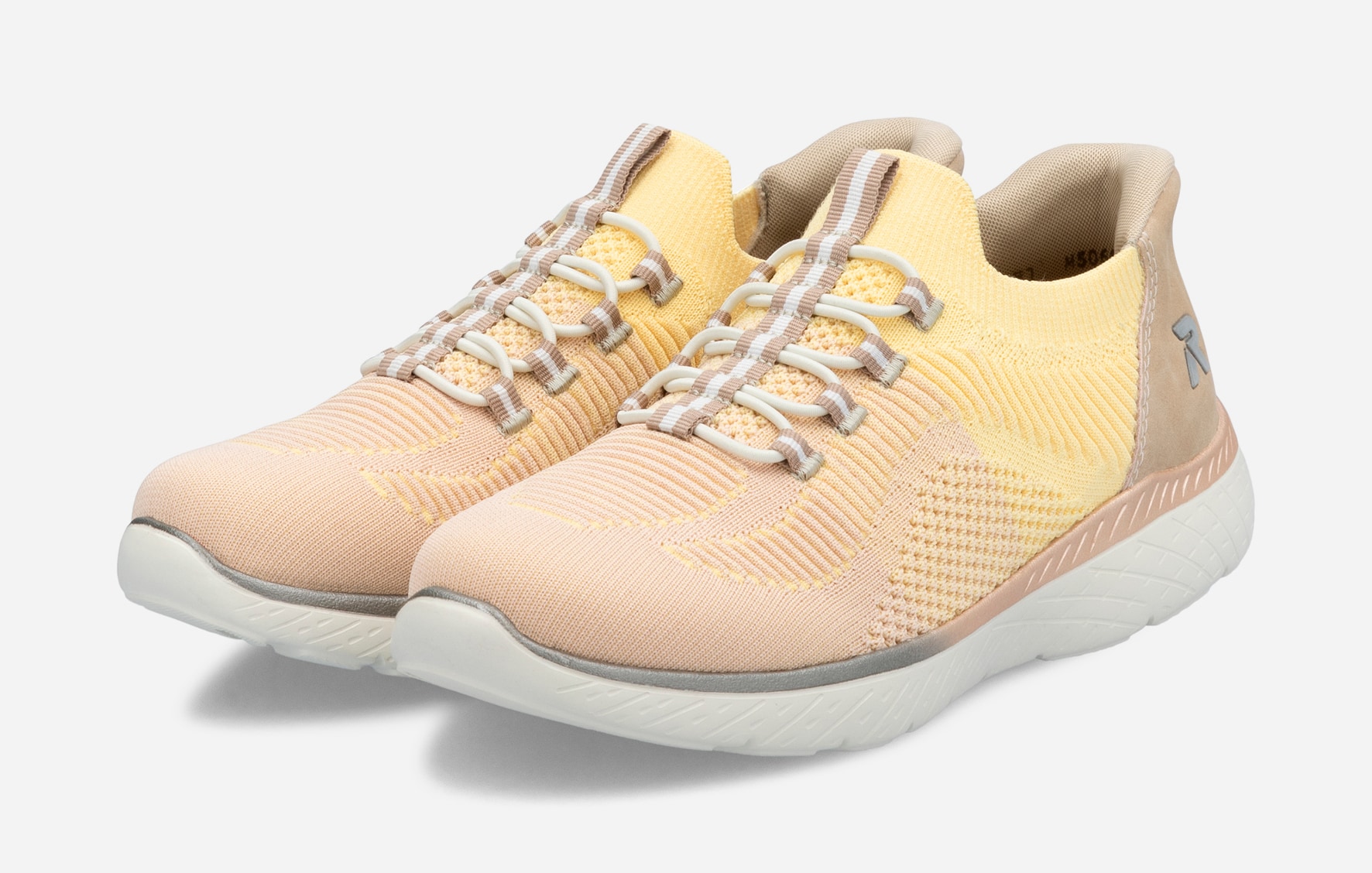 RIEKER, Sock sneakers Gul