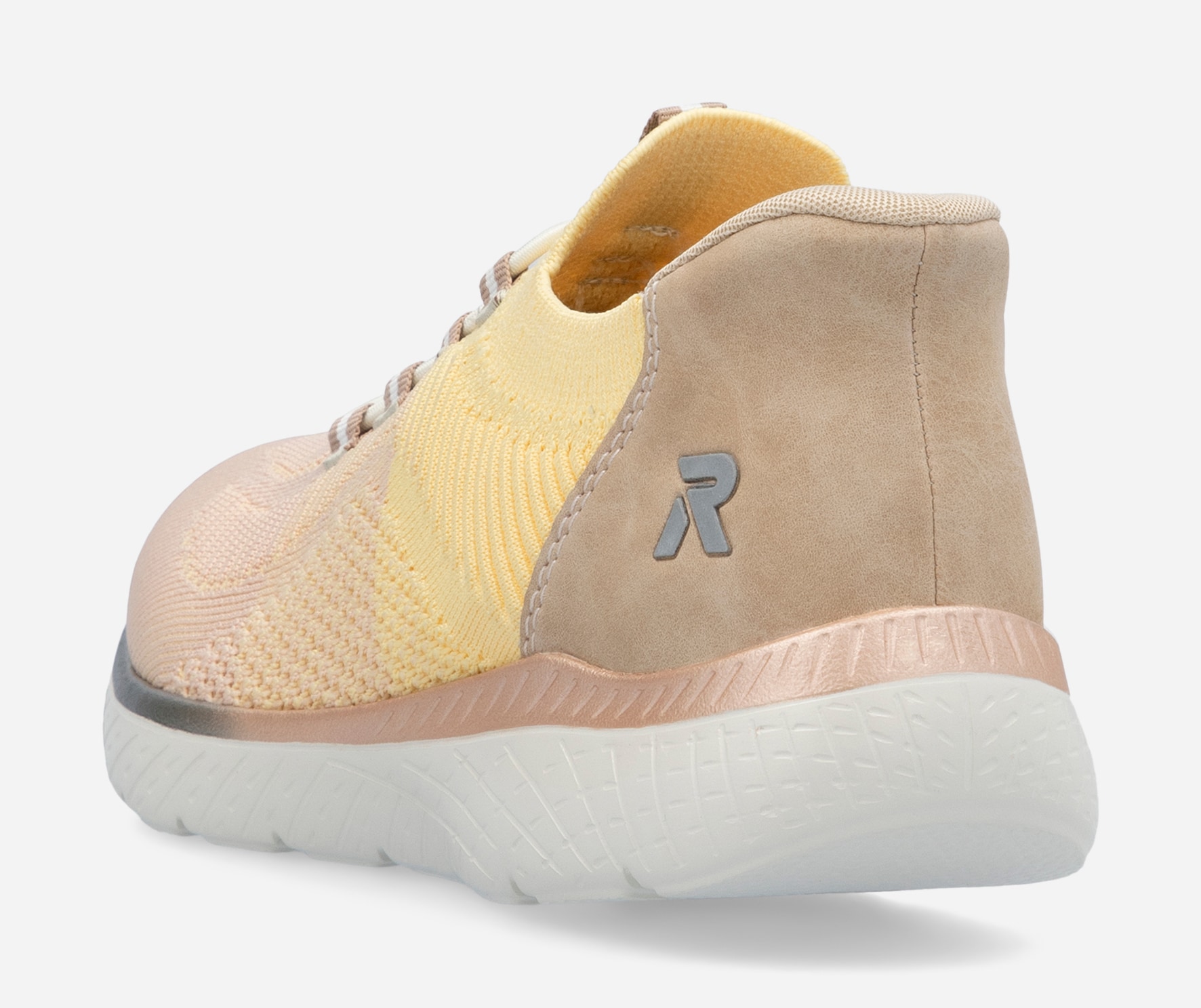 RIEKER, Sock sneakers Gul