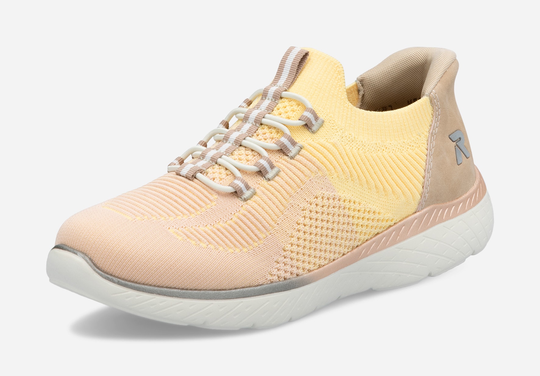 RIEKER, Sock sneakers Gul