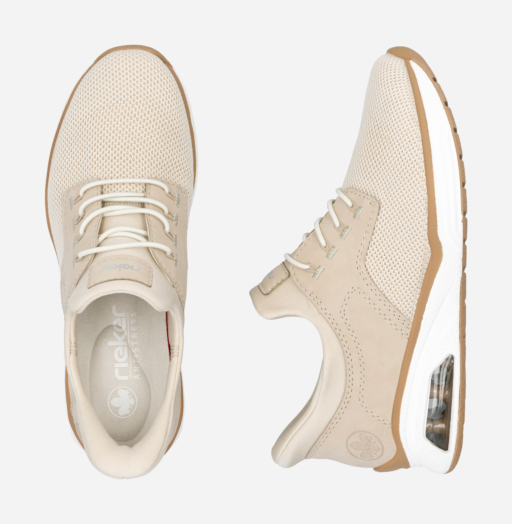 RIEKER, Sock sneakers Beige