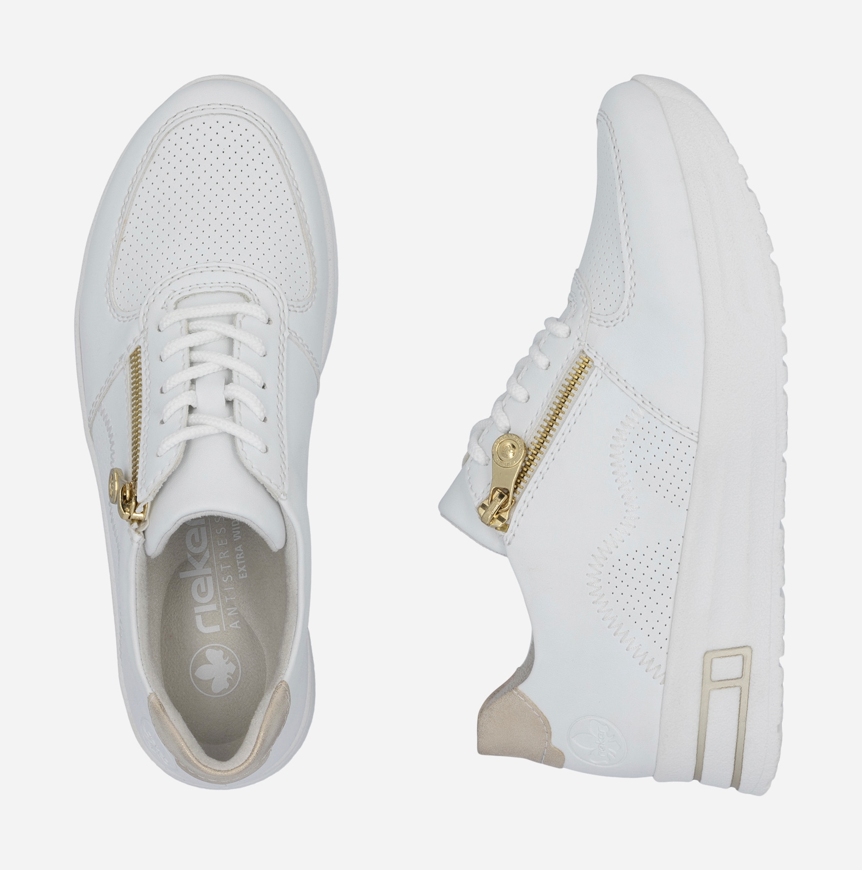 RIEKER, Sneakers Hvit