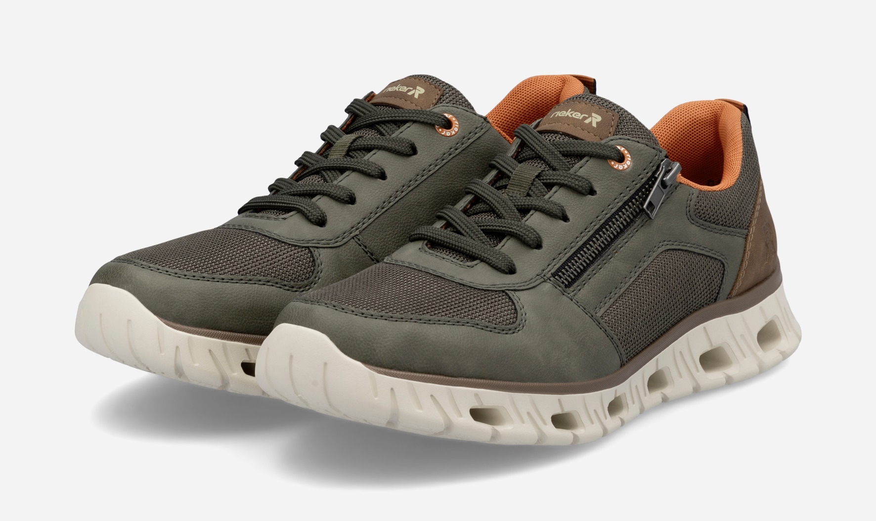 RIEKER, Sneakers Grønn