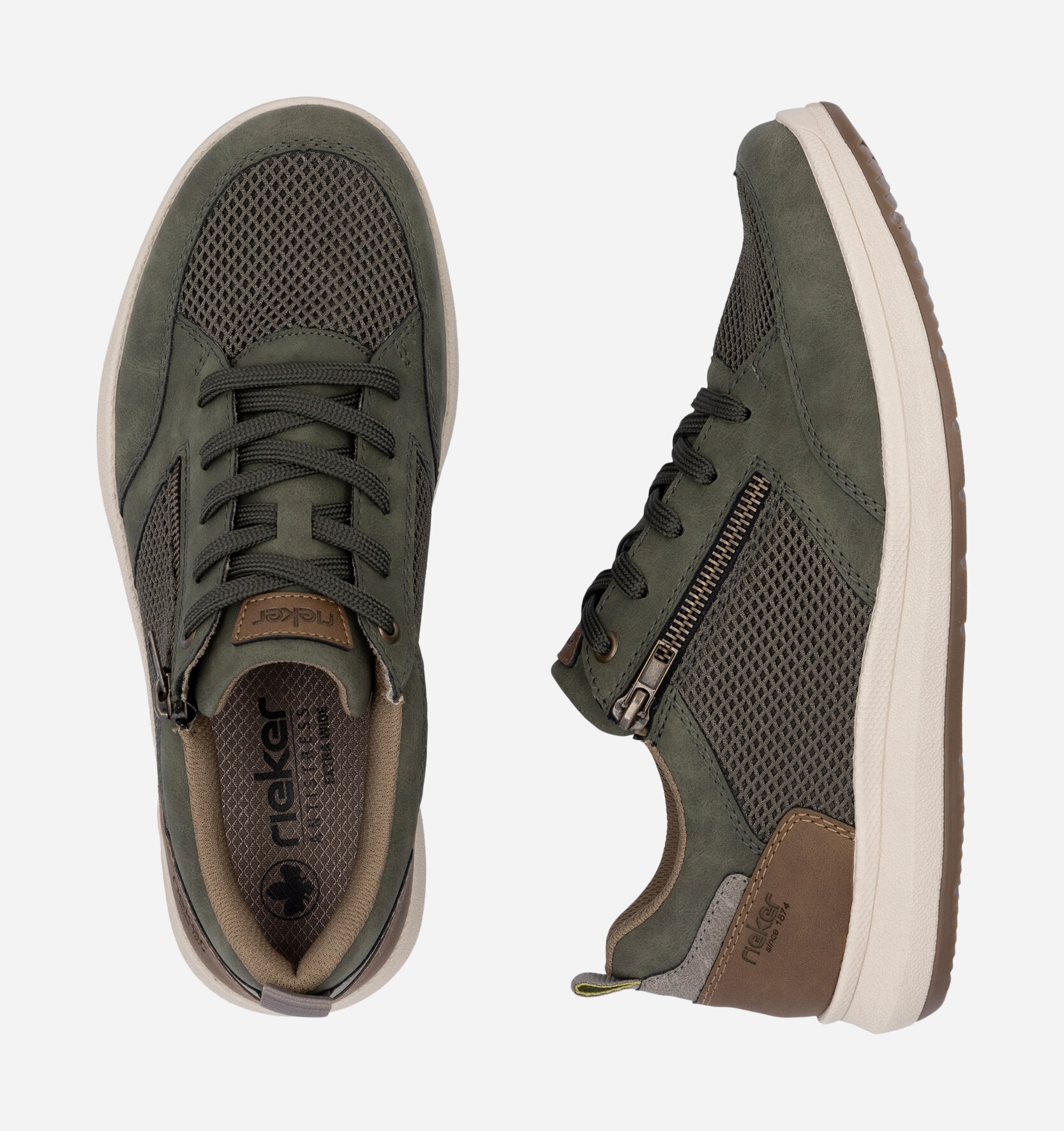 RIEKER, Sneakers Grønn