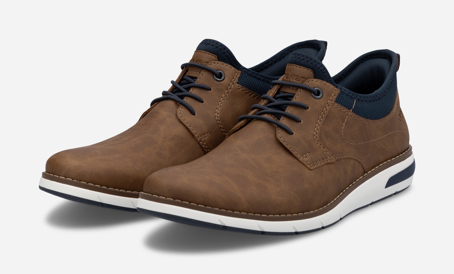 RIEKER, Snøresko Brun