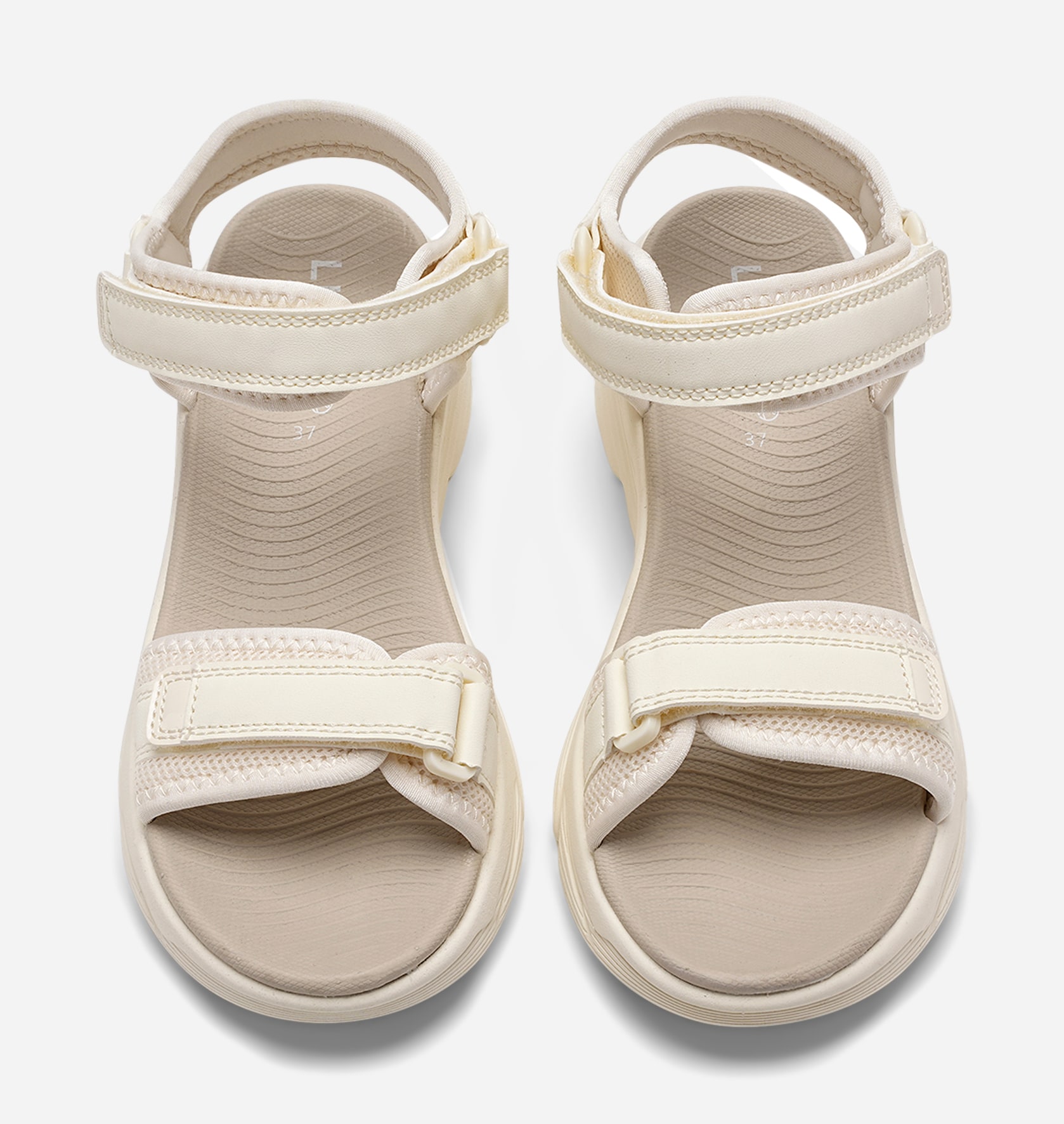 LINEAR, Sandal med reimer Hvit