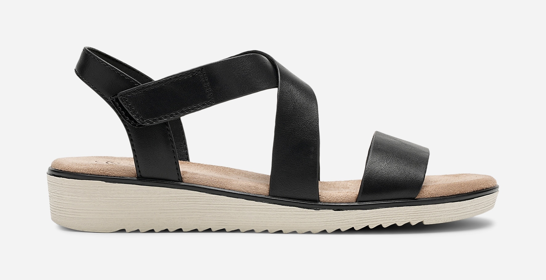 SO ALL, Sandal med reimer Sort