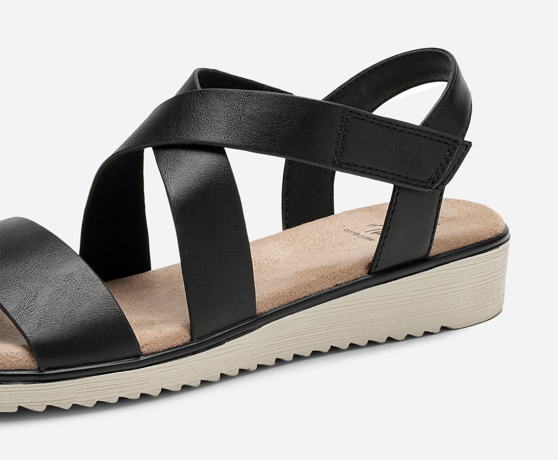 SO ALL, Sandal med reimer Sort