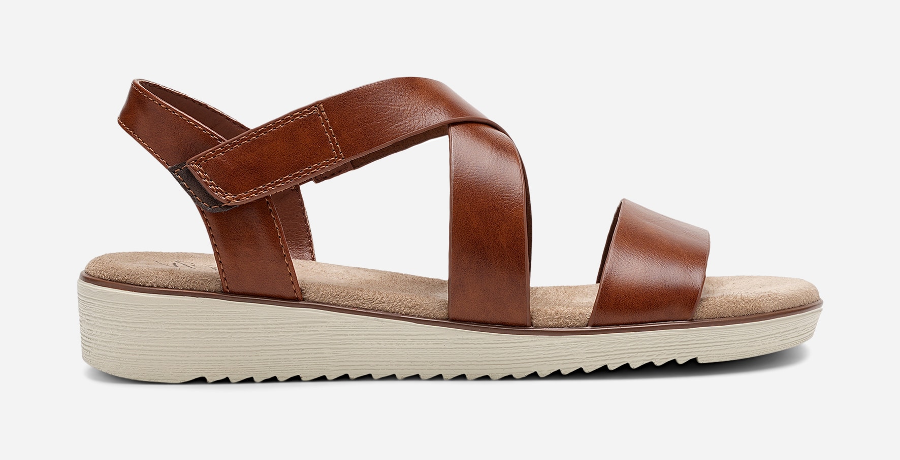 SO ALL, Sandal med reimer Brun