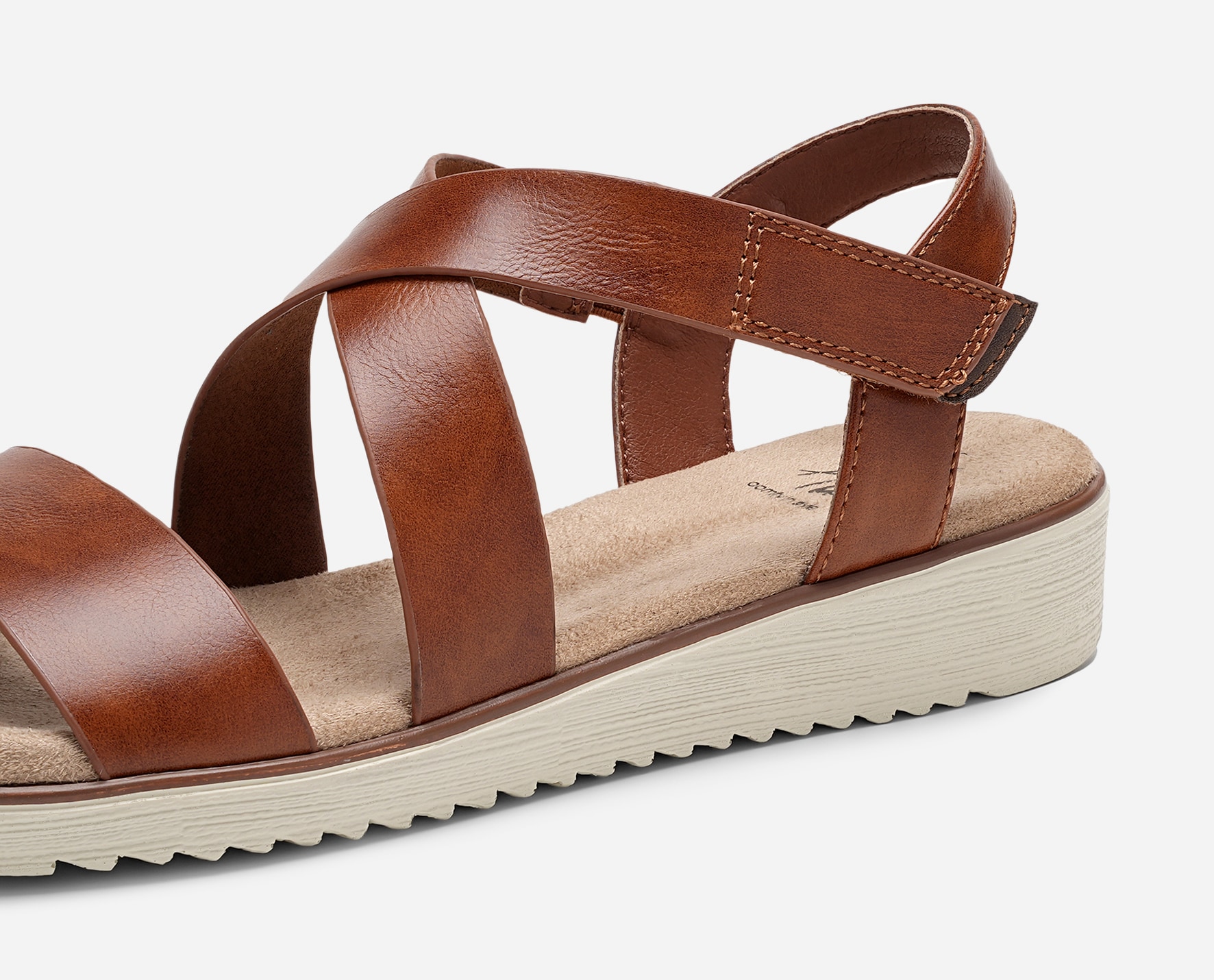 SO ALL, Sandal med reimer Brun