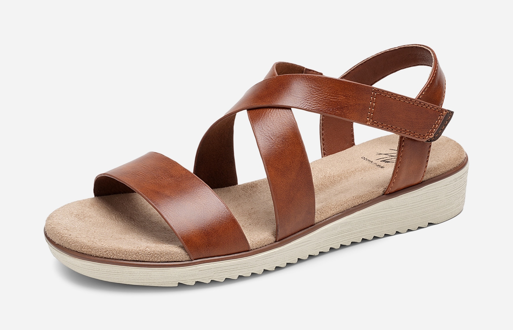 SO ALL, Sandal med reimer Brun