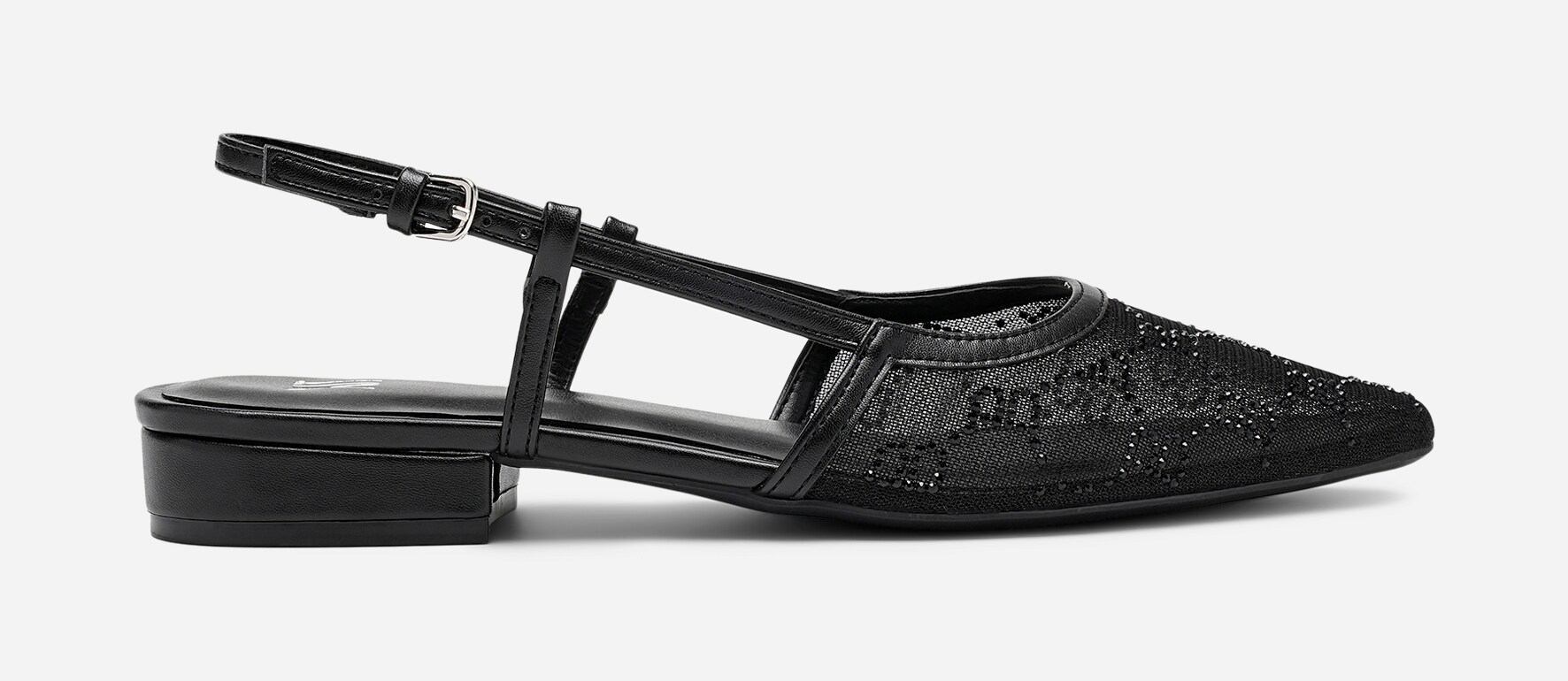 XIT, Ballerinasko med slingback Sort