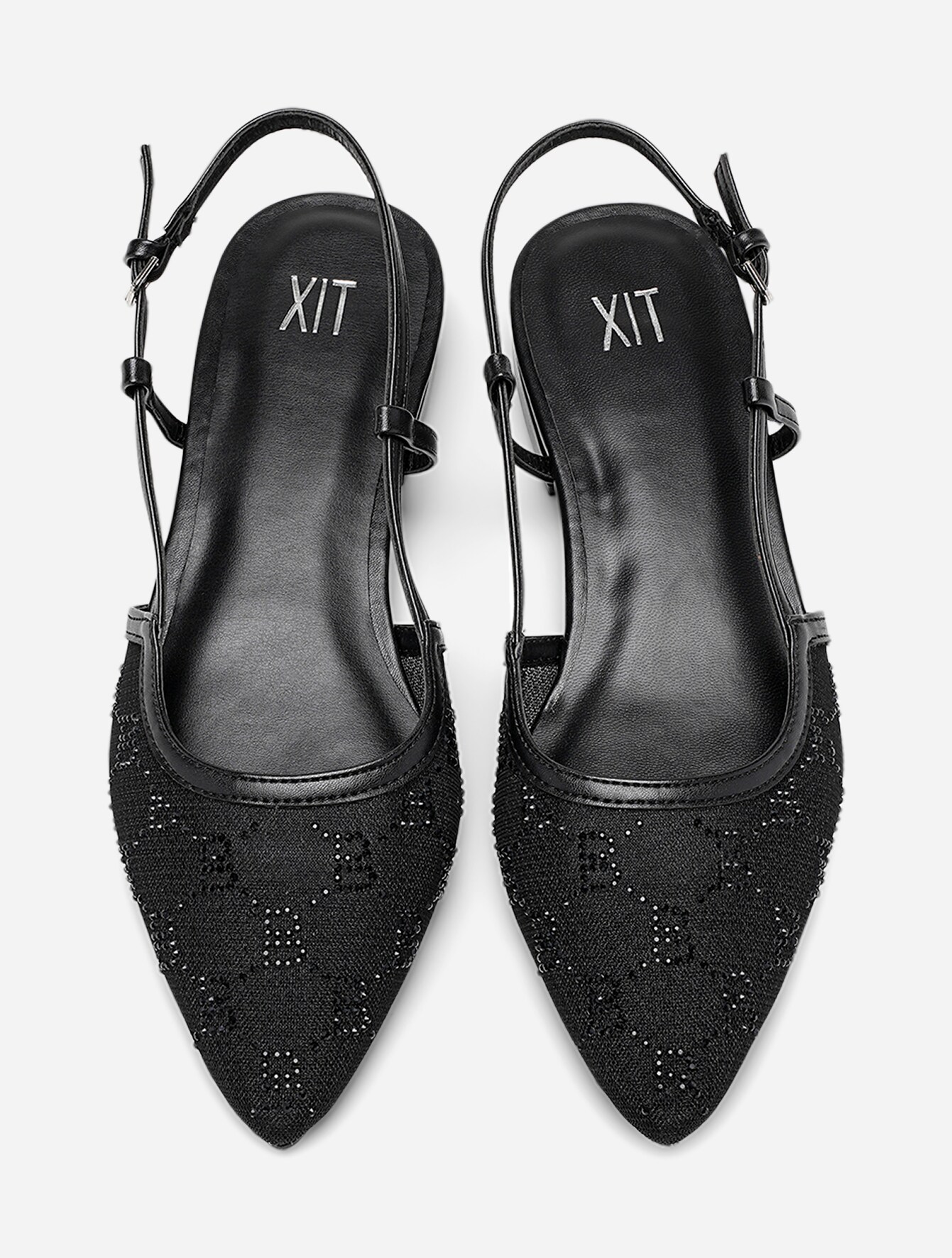 XIT, Ballerinasko med slingback Sort