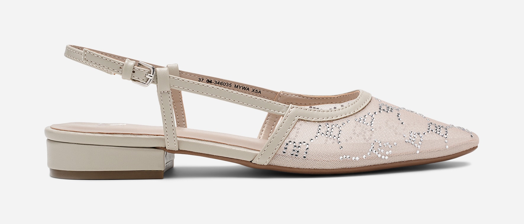 XIT, Ballerinasko med slingback Beige