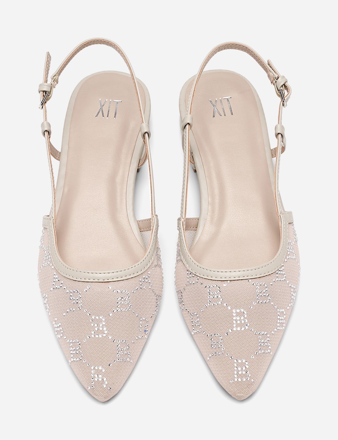 XIT, Ballerinasko med slingback Beige