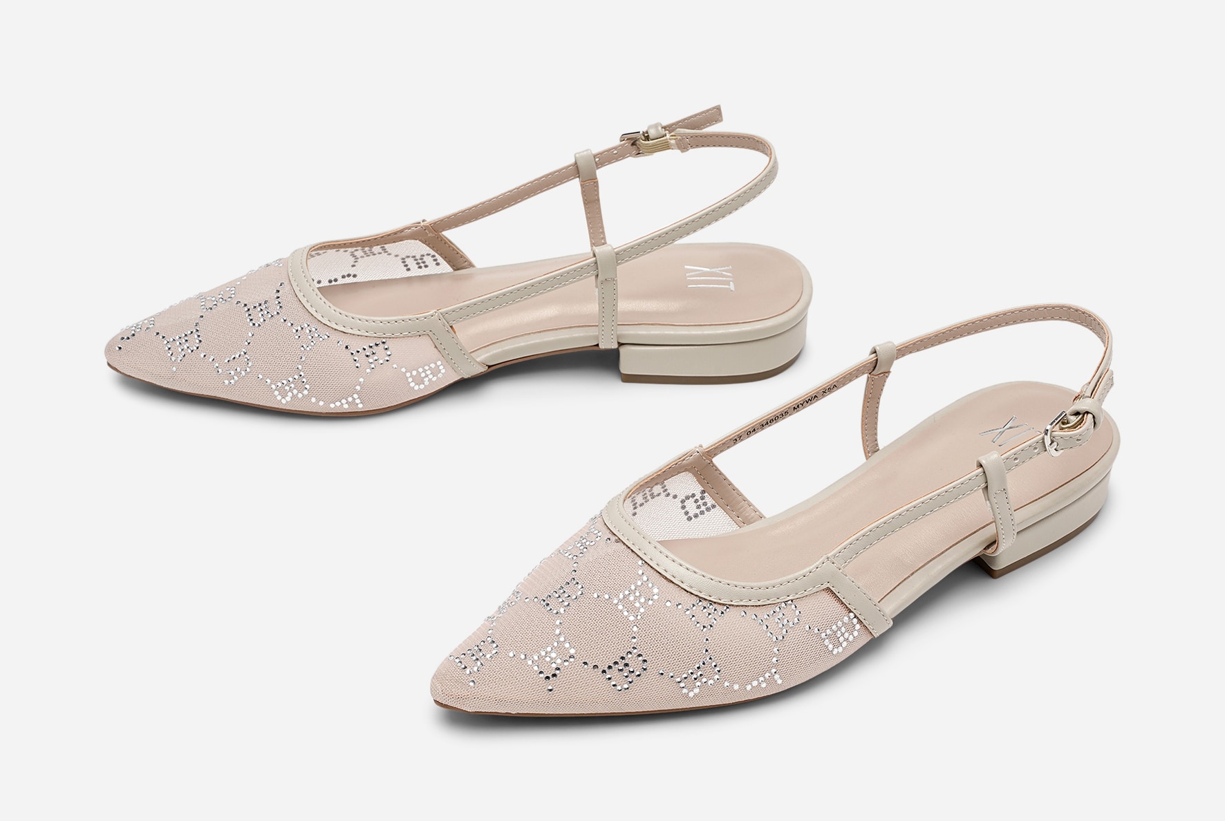 XIT, Ballerinasko med slingback Beige