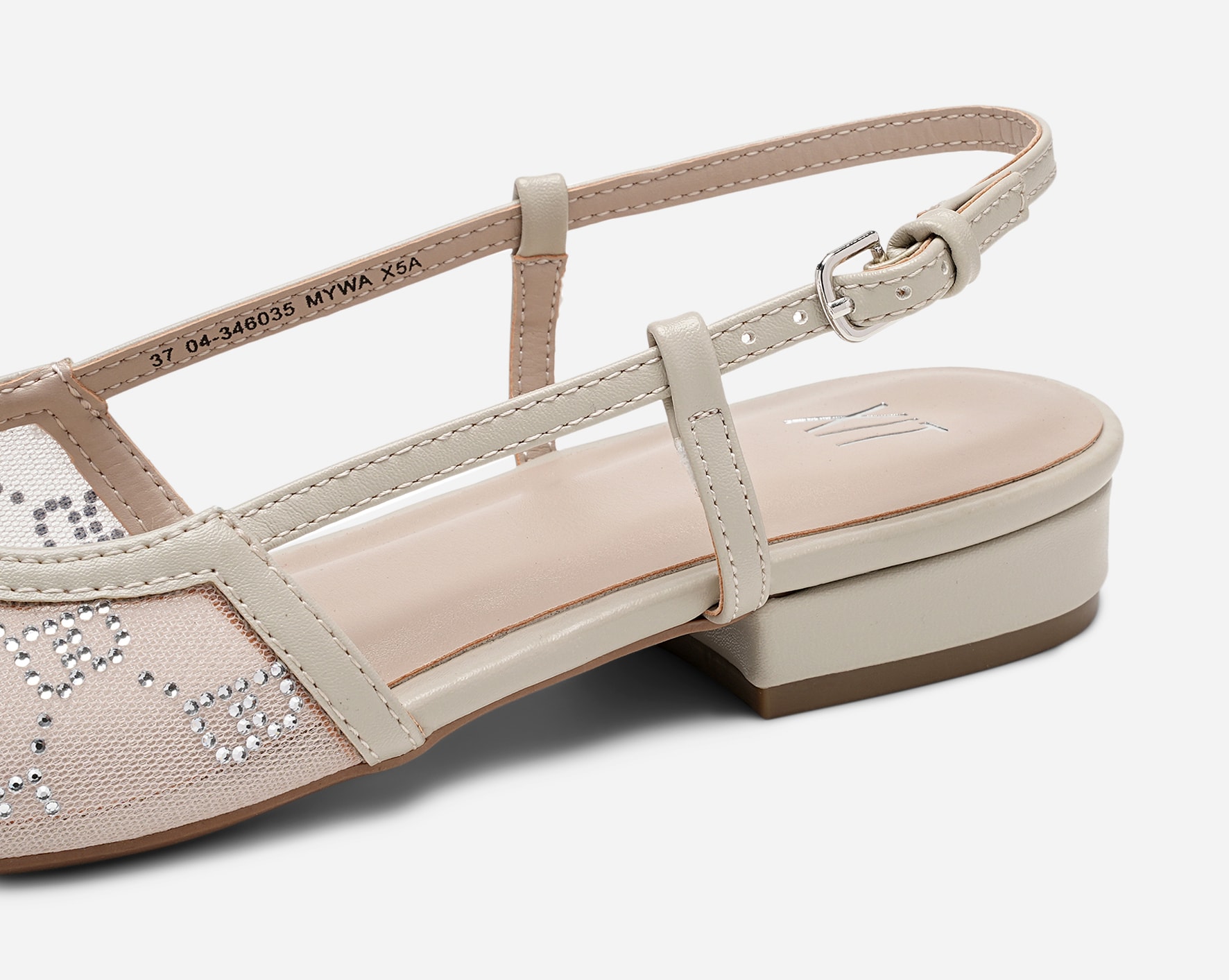 XIT, Ballerinasko med slingback Beige