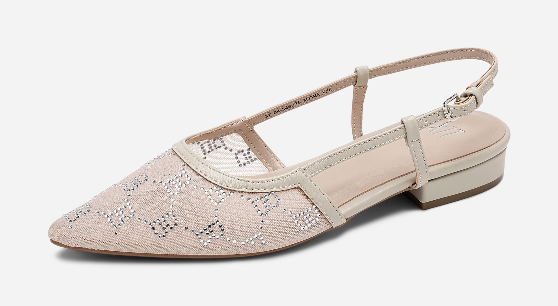 XIT, Ballerinasko med slingback Beige