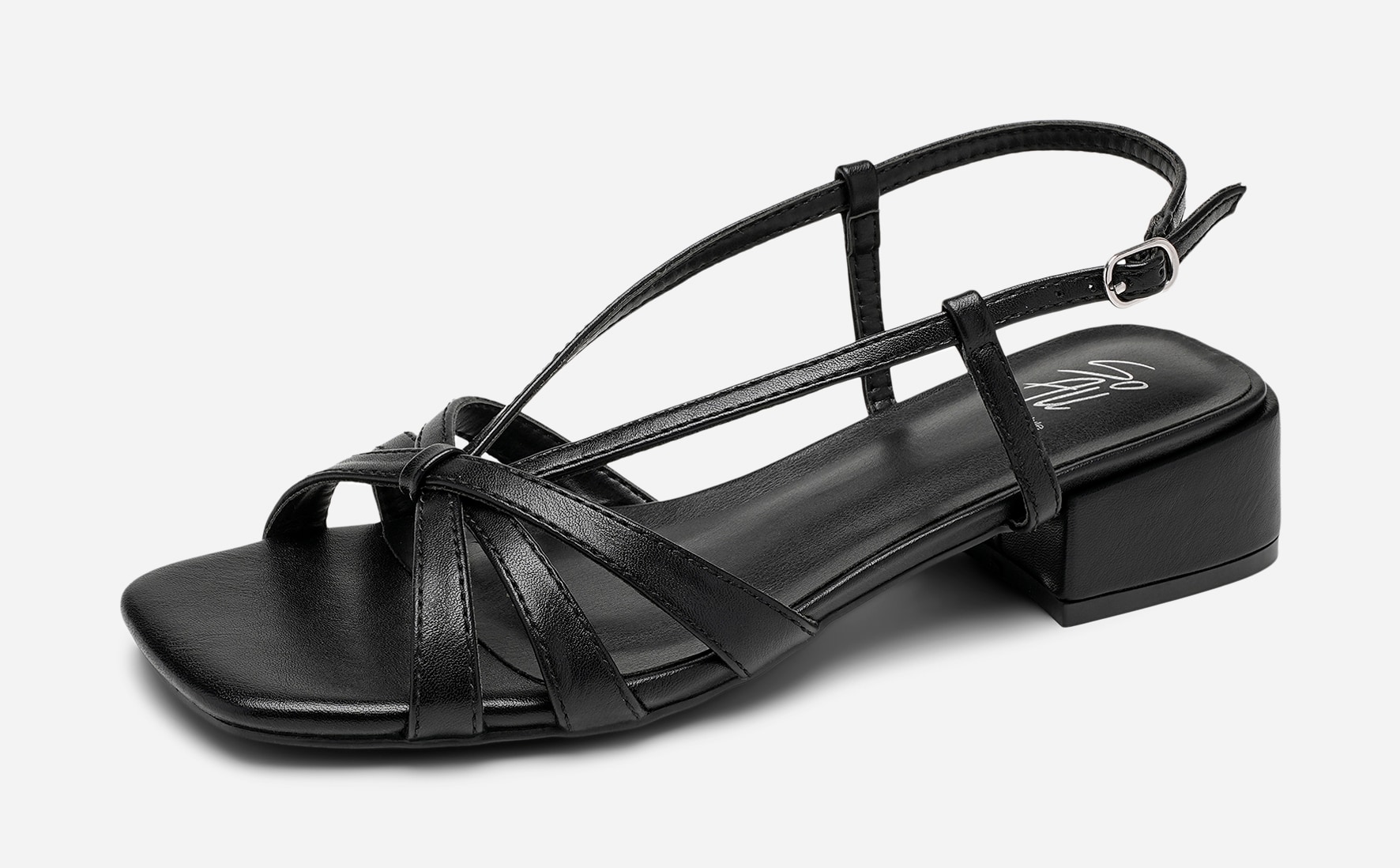 SO ALL, Sandalett med reimer Sort