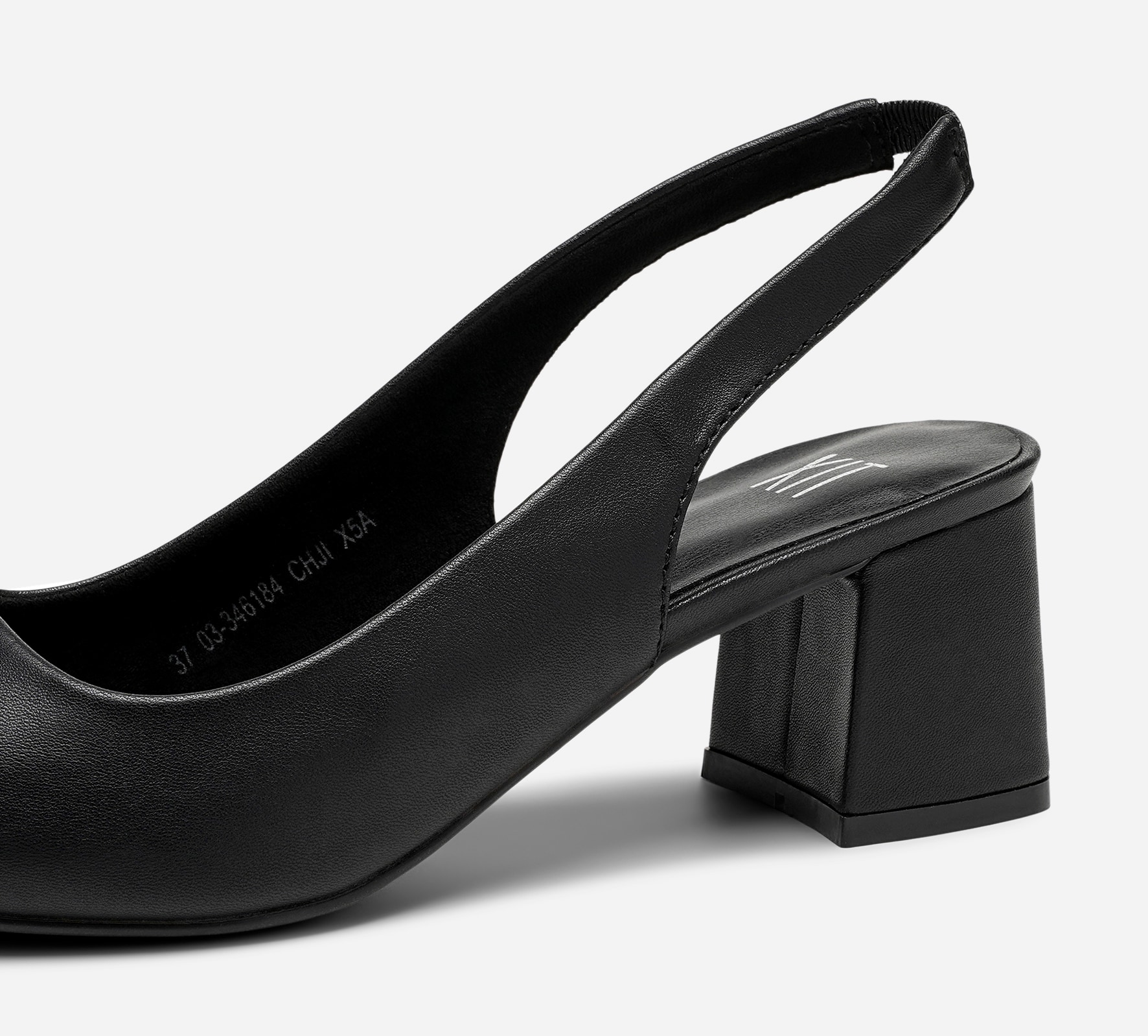XIT, Pumps med slingback Sort