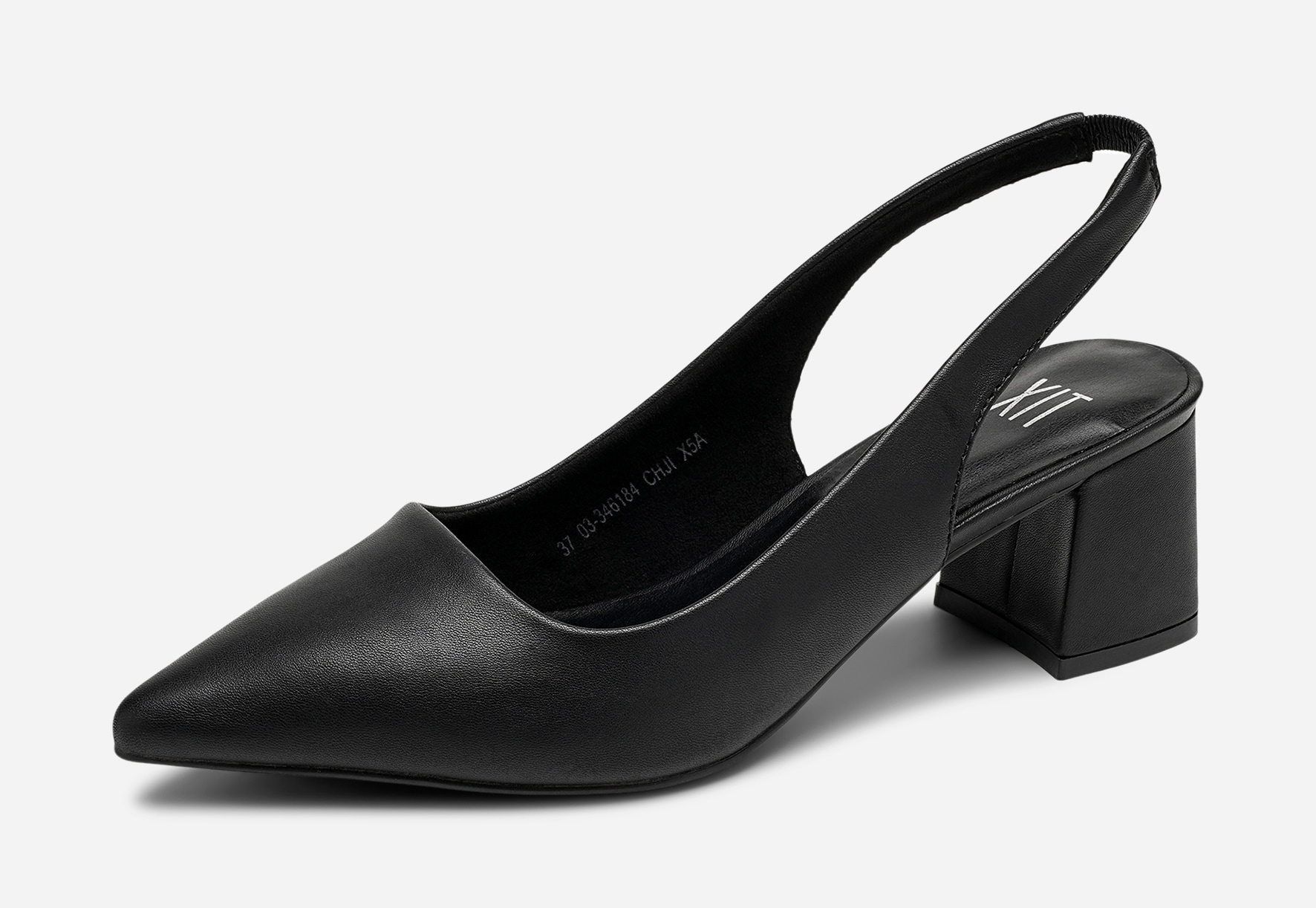 XIT, Pumps med slingback Sort
