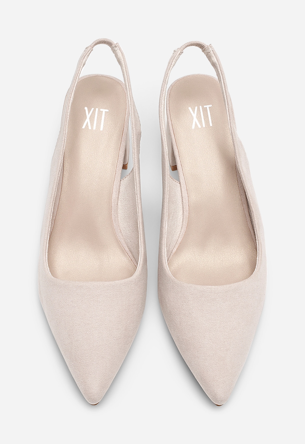 XIT, Pumps med slingback Beige
