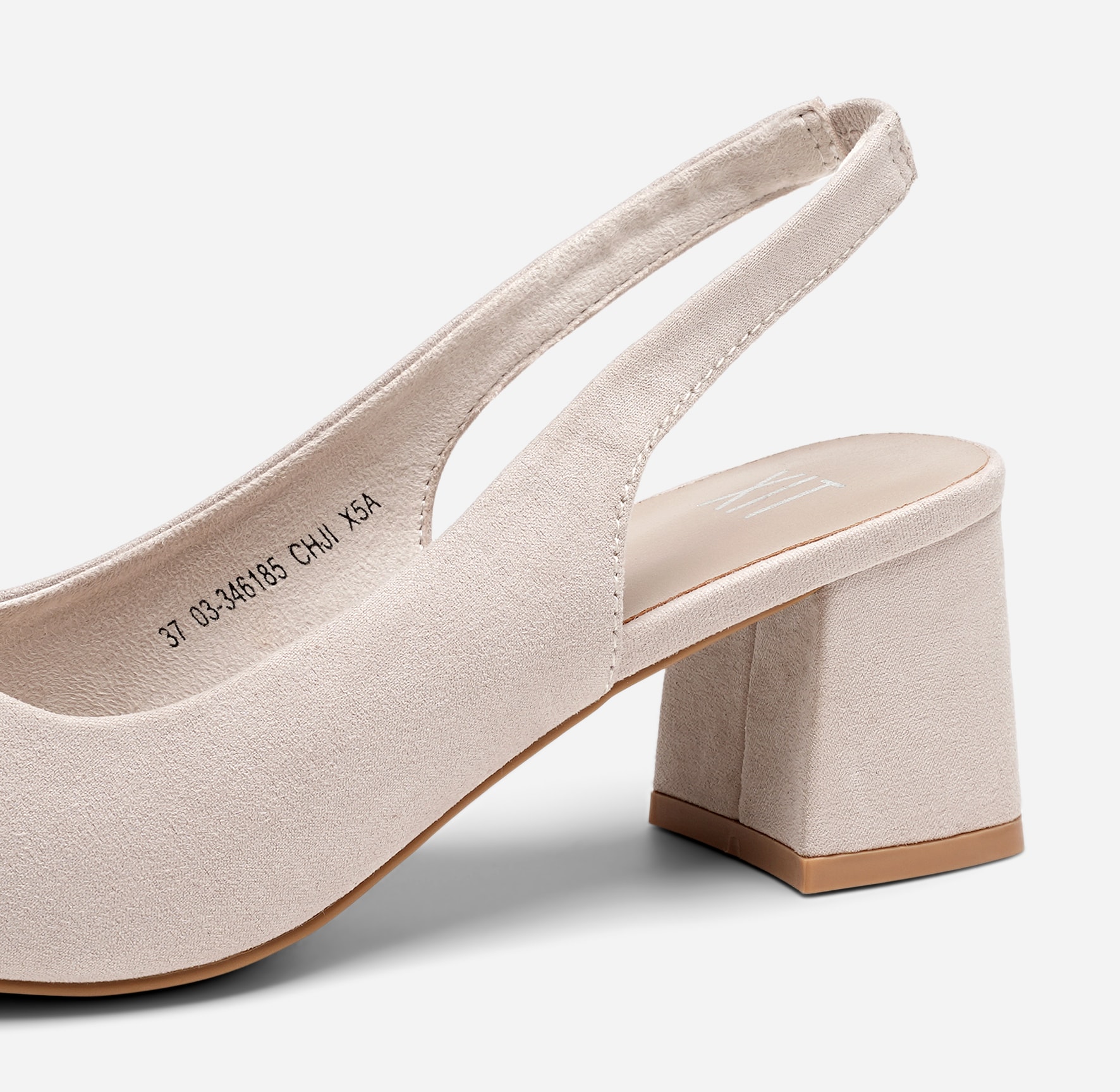 XIT, Pumps med slingback Beige