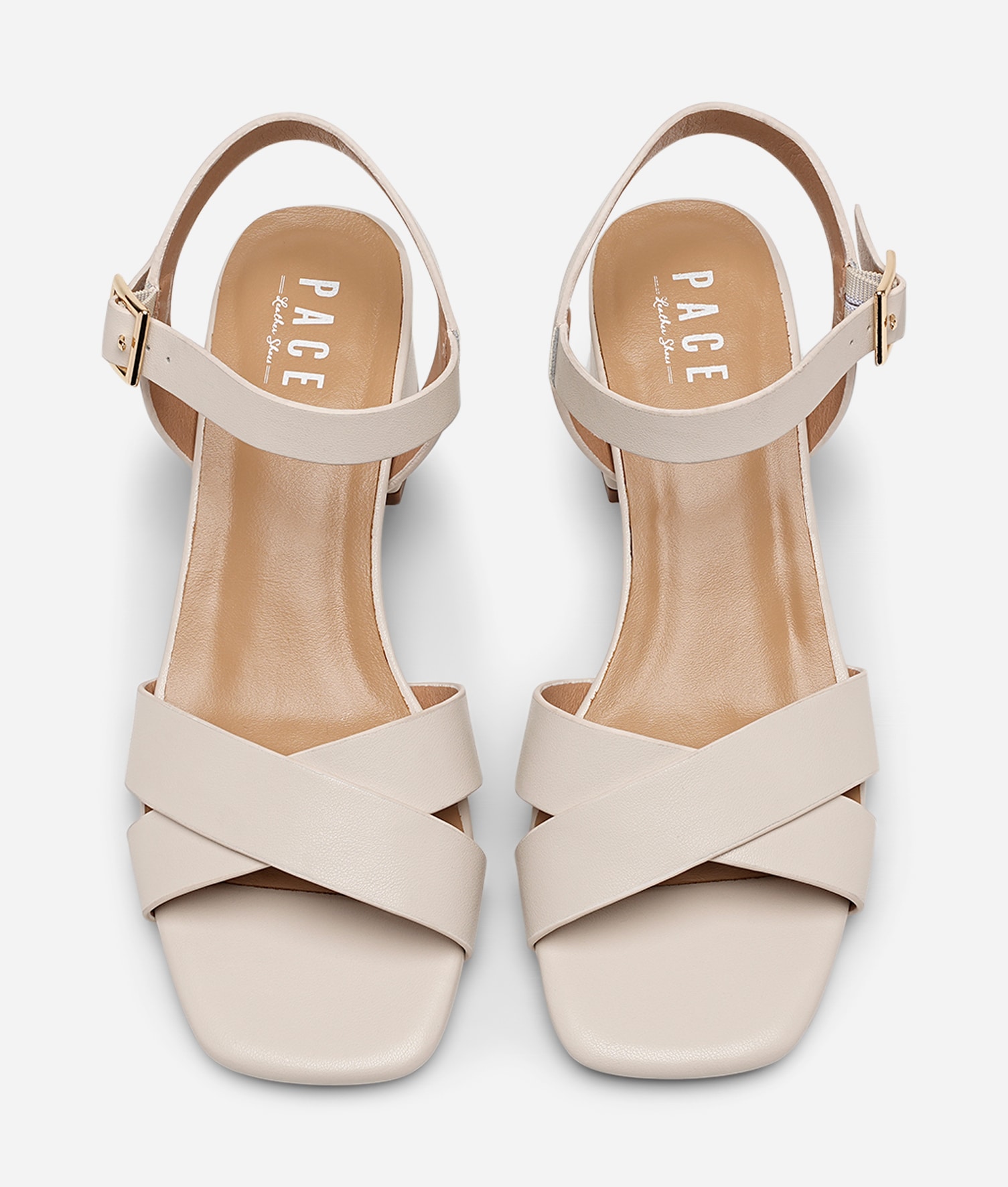 PACE, Sandalett med reimer Beige